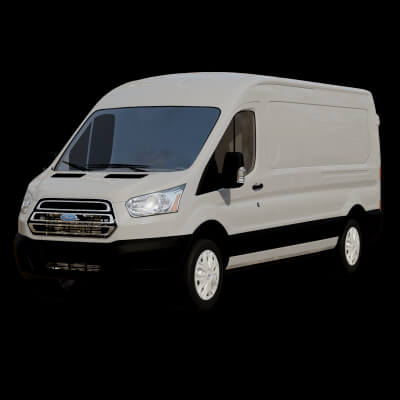 Modern Commercial Cargo Van Rigged