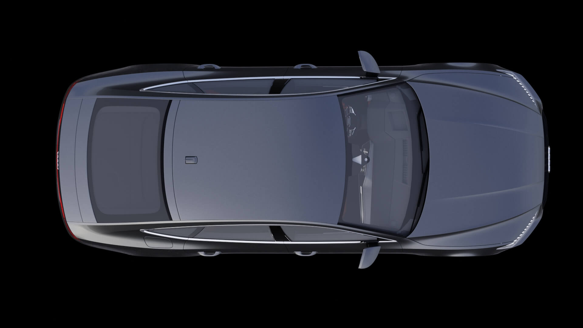 Modern Executive Sportback Sedan Rigged 3D Model