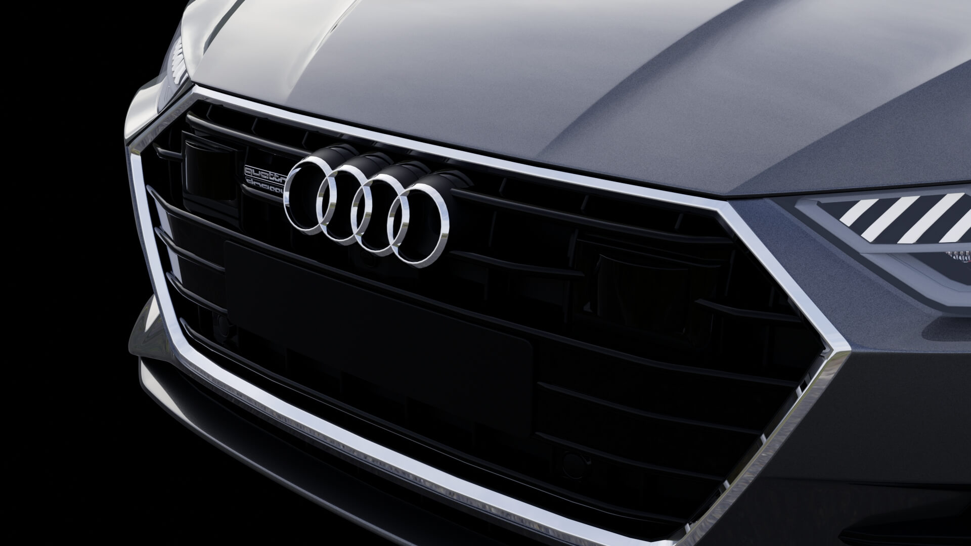 Modern Executive Sportback Sedan Rigged 3D Model