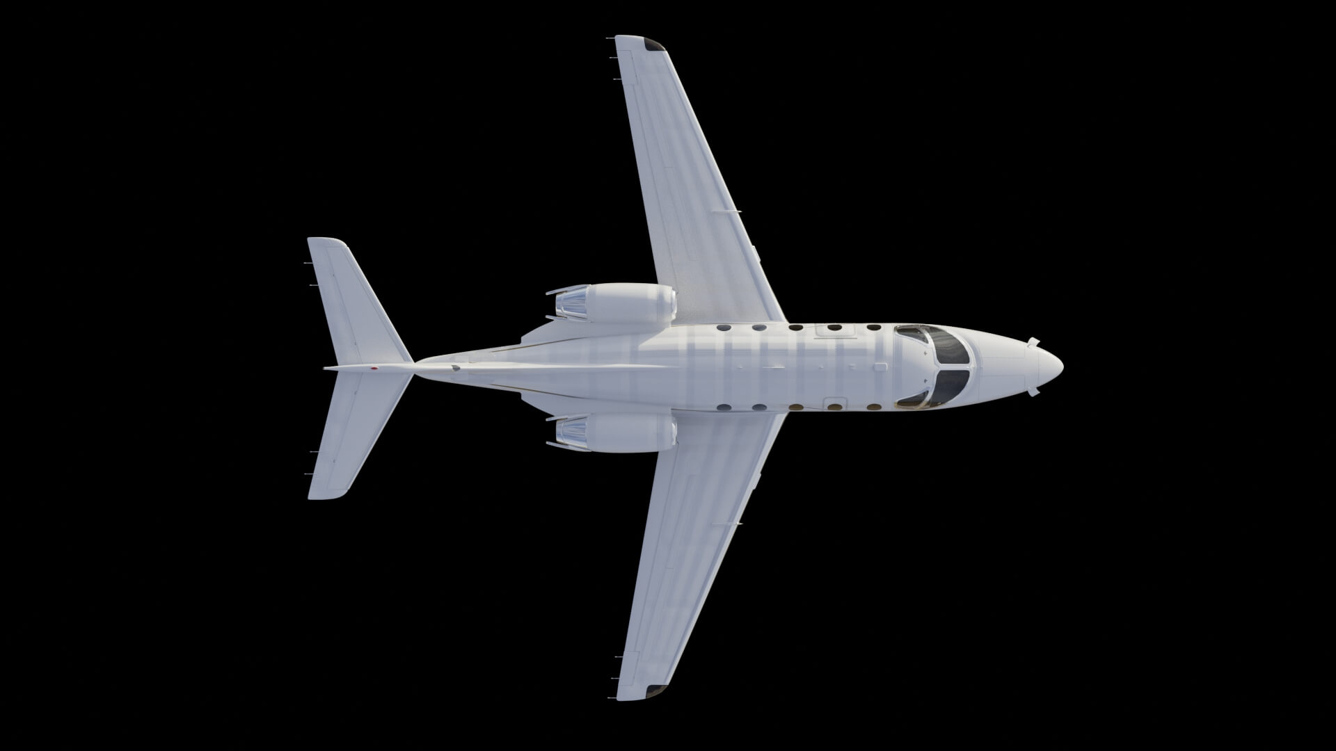 Modern Corporate Business Jet Aircraft 3D Model