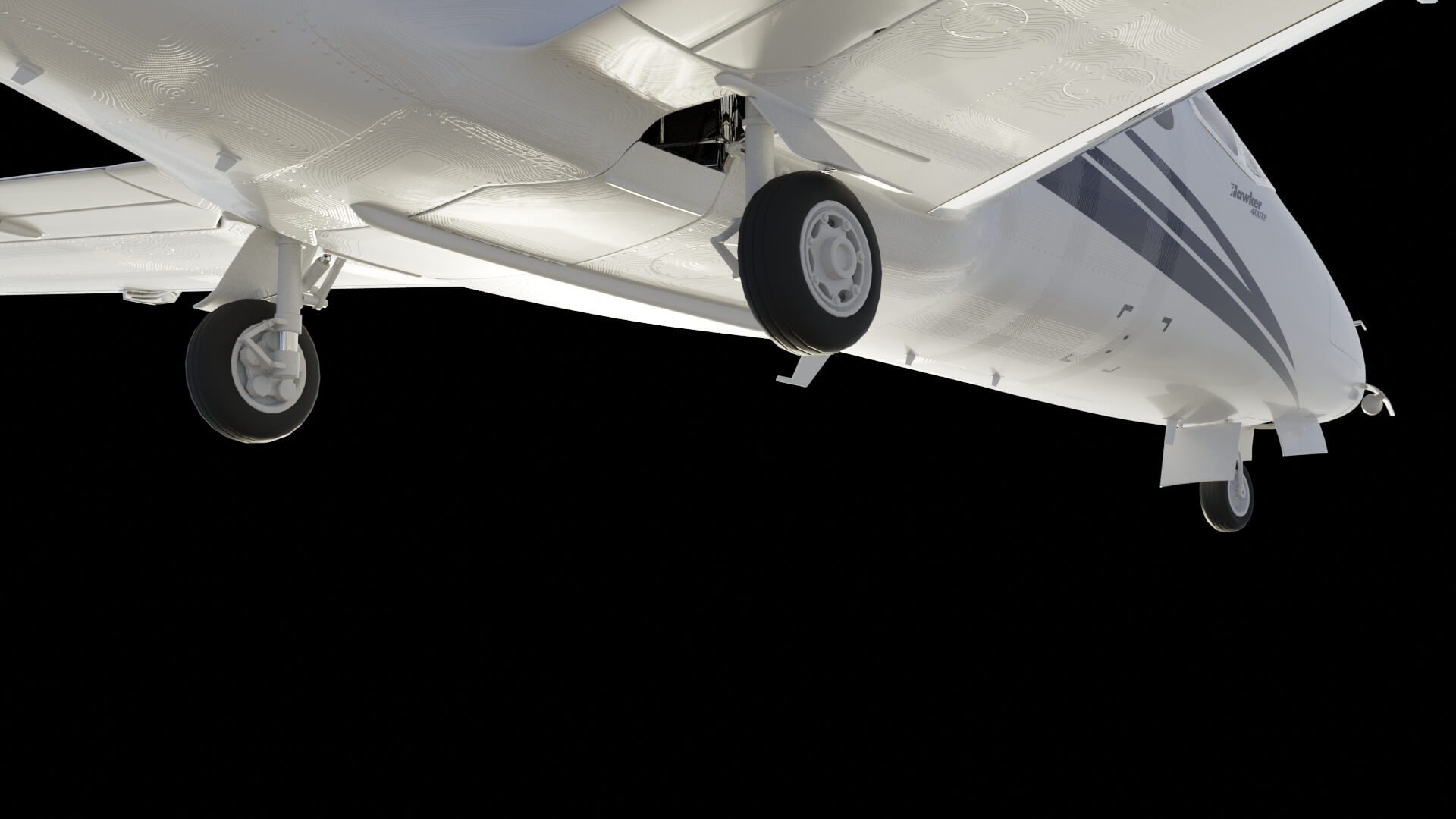 Modern Corporate Business Jet Aircraft 3D Model