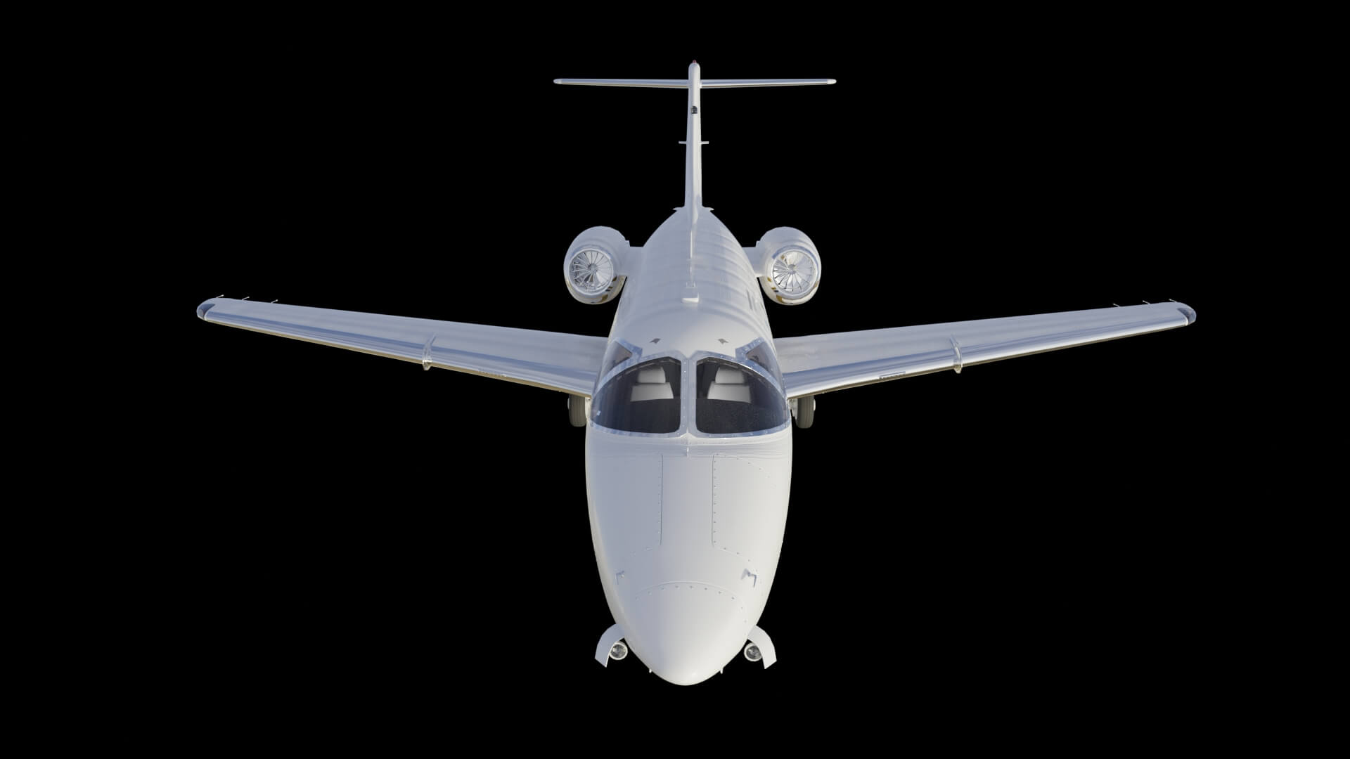 Modern Corporate Business Jet Aircraft 3D Model