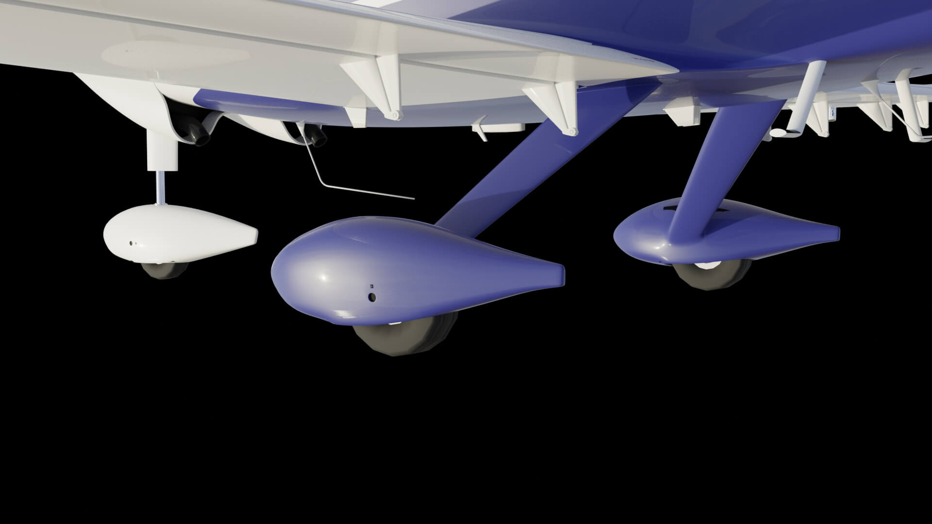 Low Wing Light Aircraft 3D Model