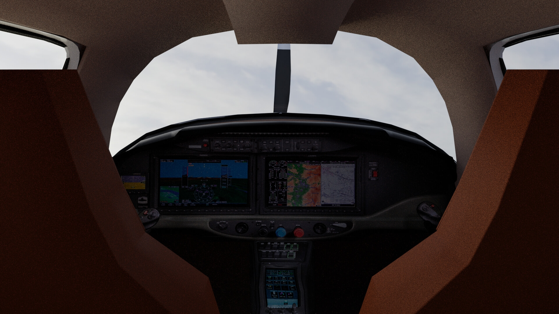 Low Wing Light Aircraft 3D Model