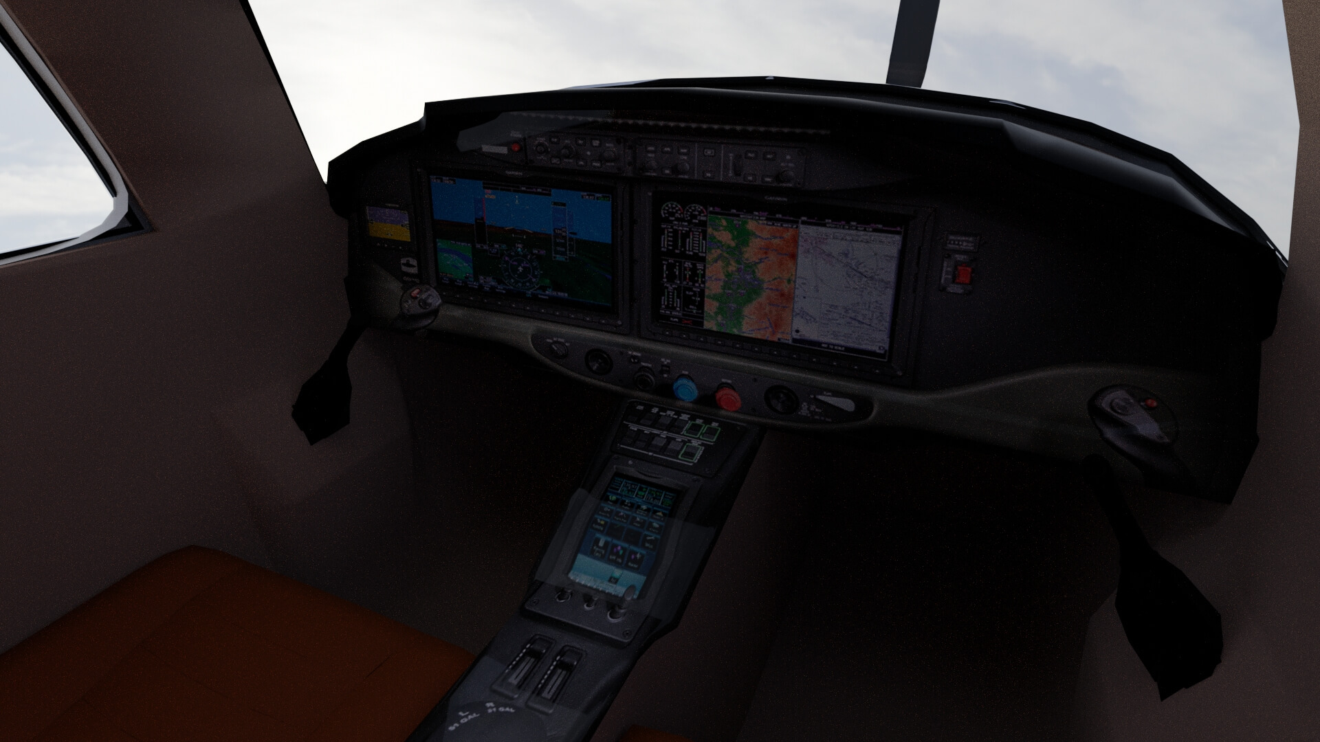 Low Wing Light Aircraft 3D Model