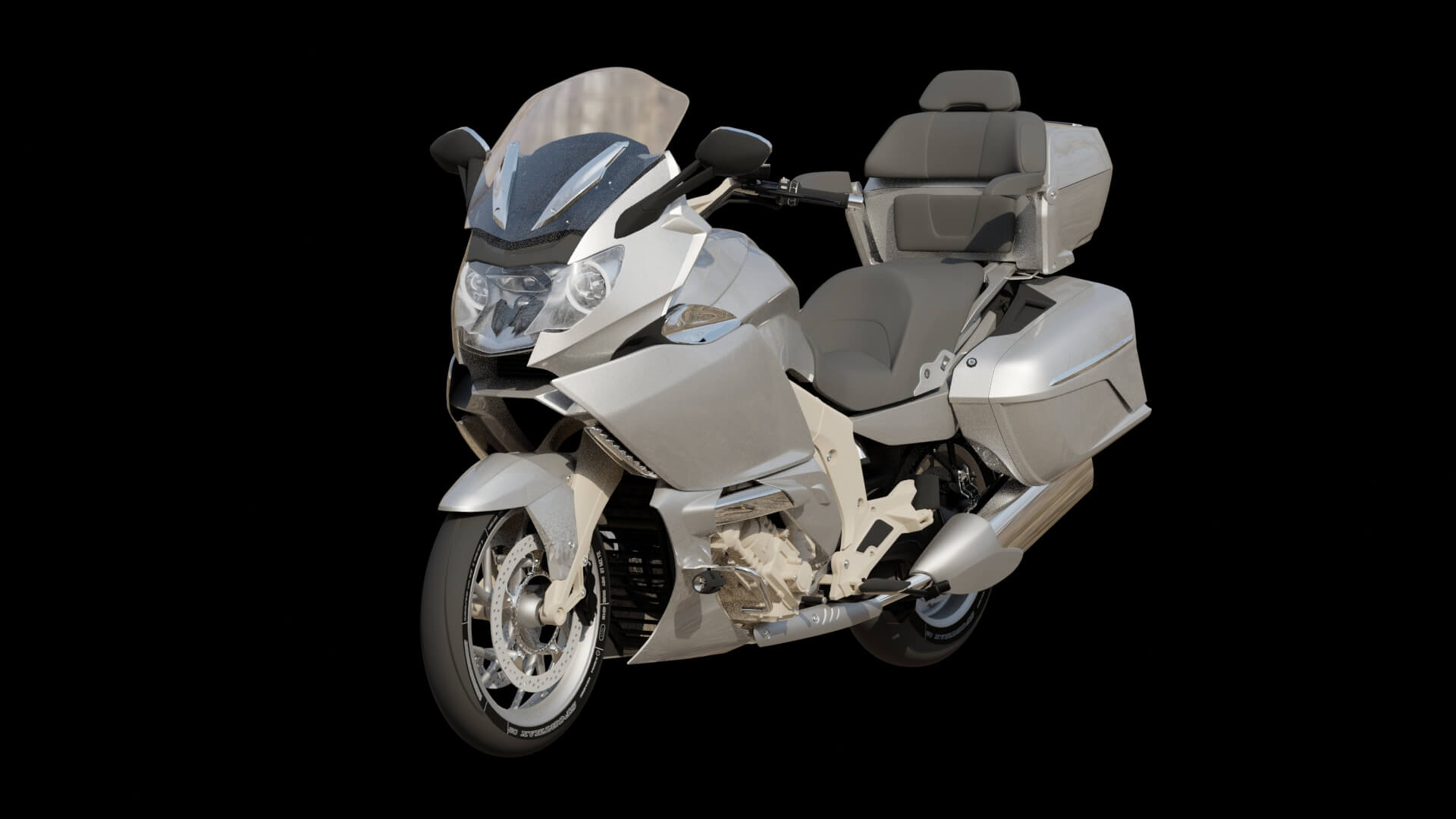 Modern Luxury Touring Motorcycle 3D Model