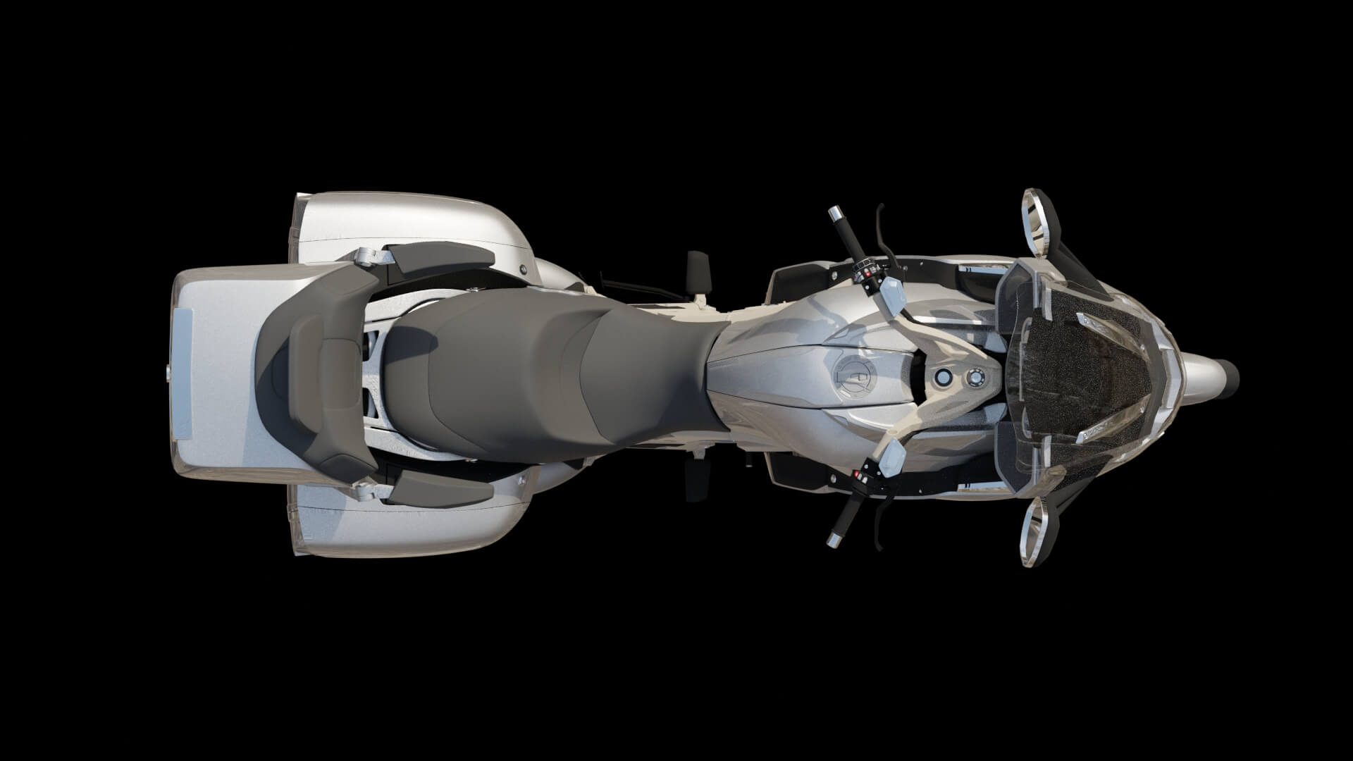 Modern Luxury Touring Motorcycle 3D Model