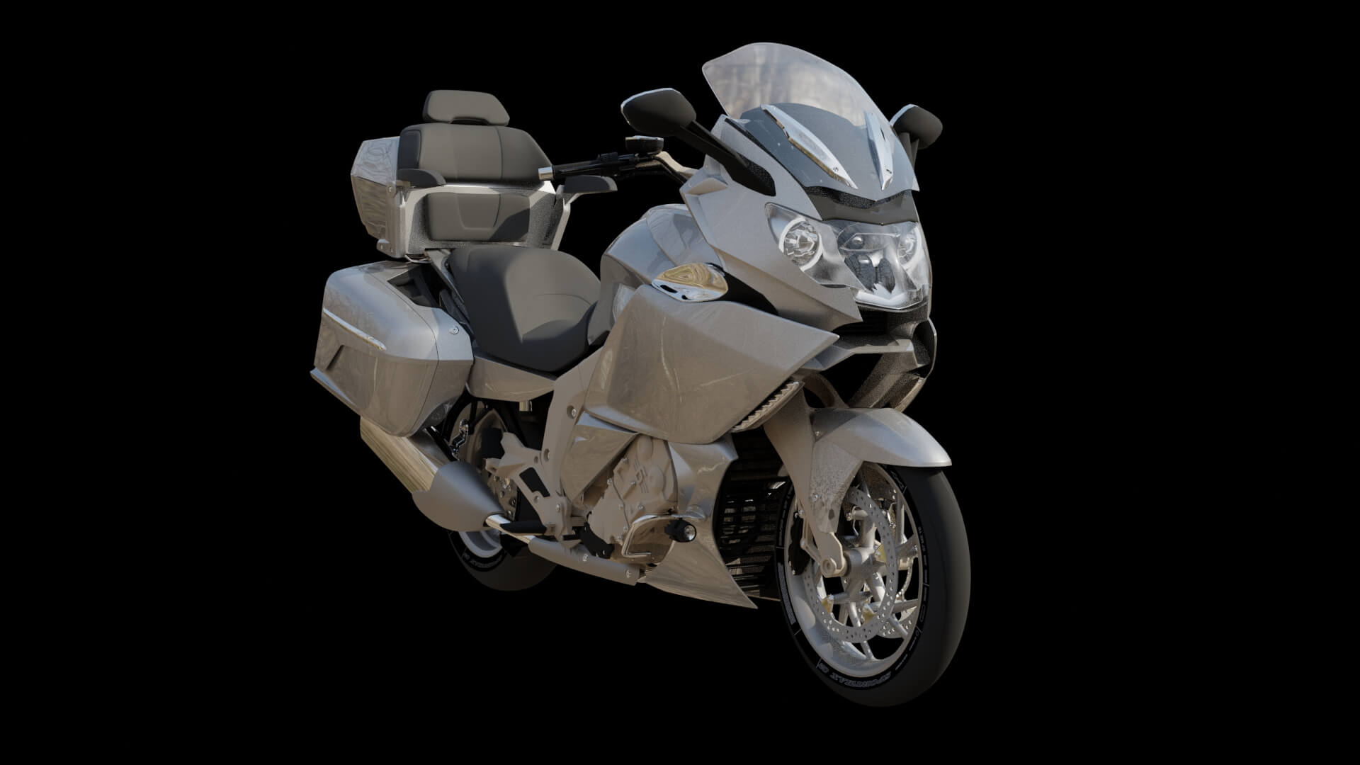 Modern Luxury Touring Motorcycle 3D Model