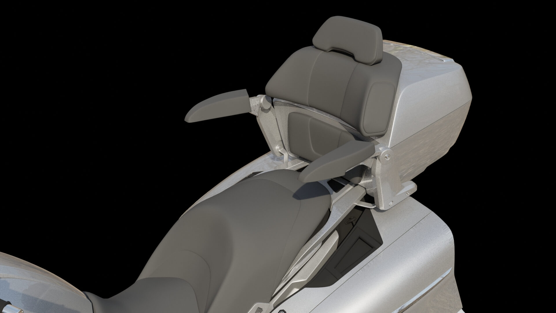 Modern Luxury Touring Motorcycle 3D Model