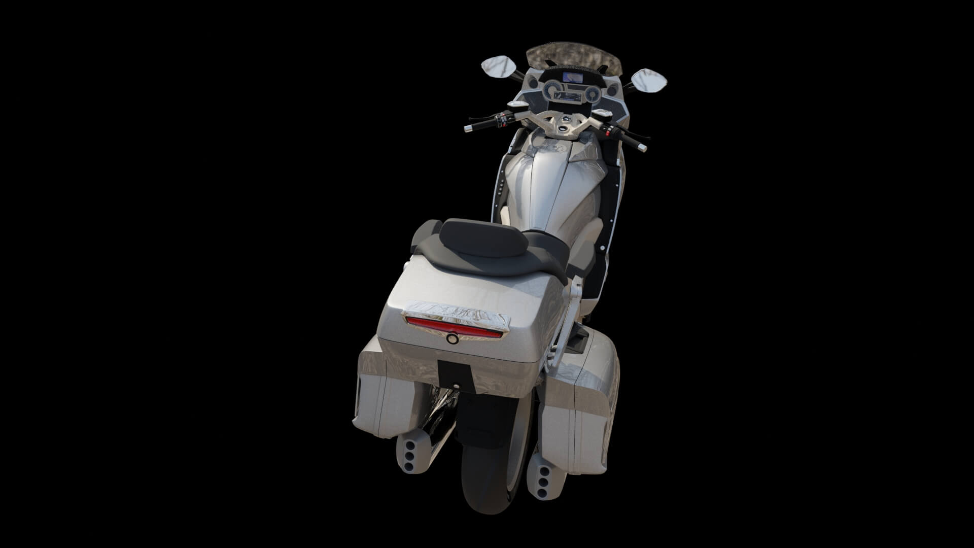 Modern Luxury Touring Motorcycle 3D Model