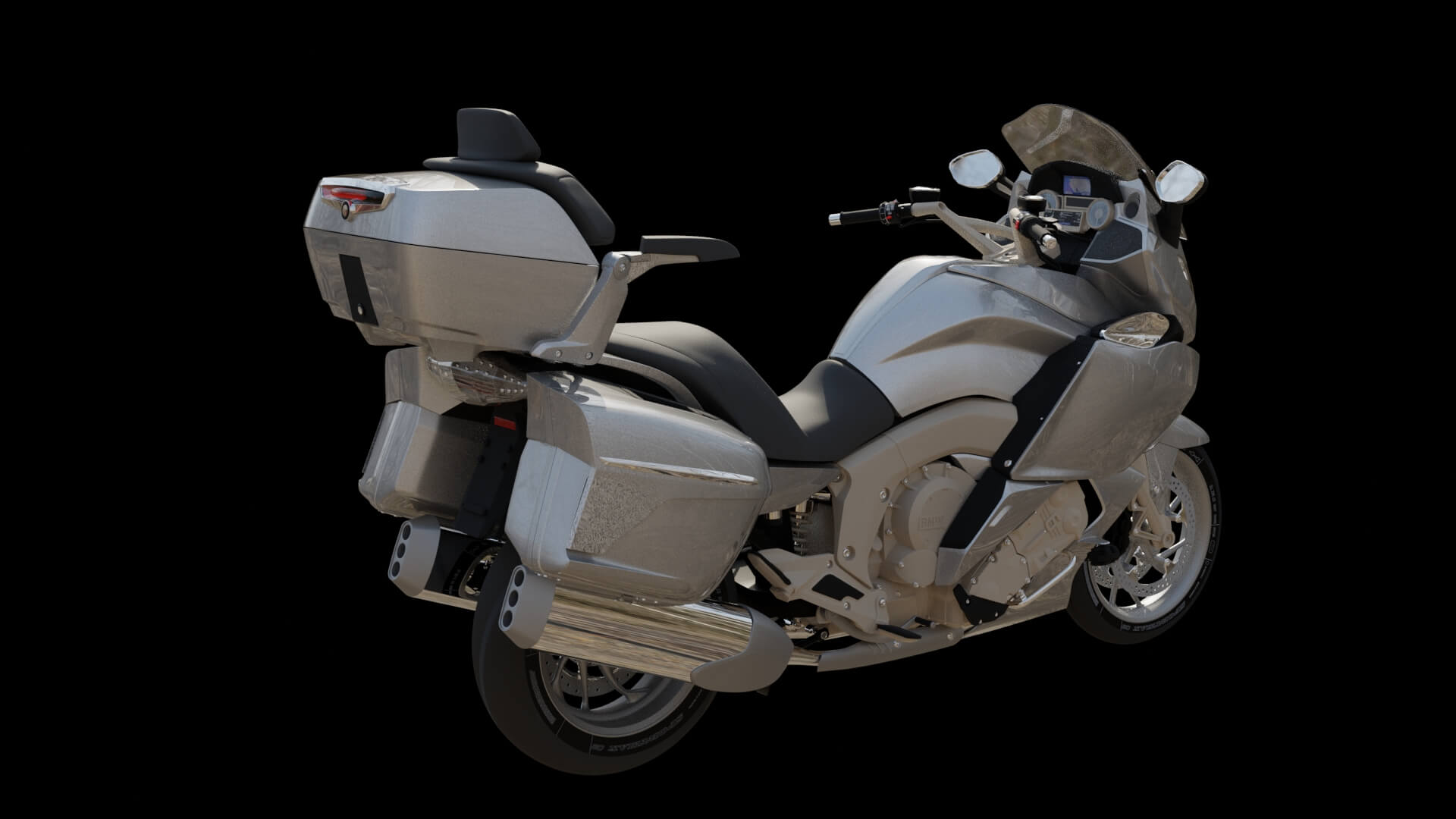 Modern Luxury Touring Motorcycle 3D Model