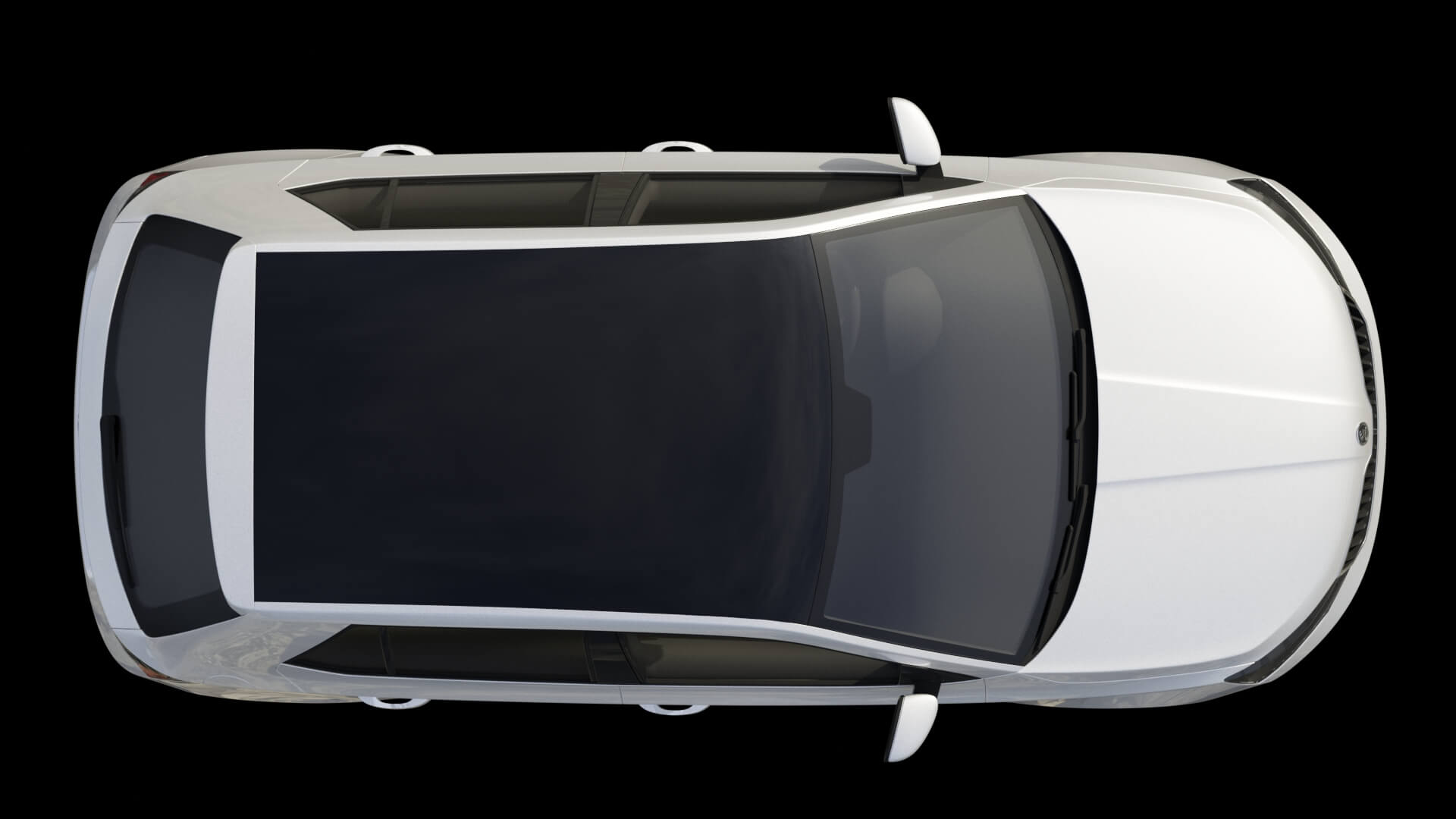 Modern Subcompact Hatchback Rigged 3D Model