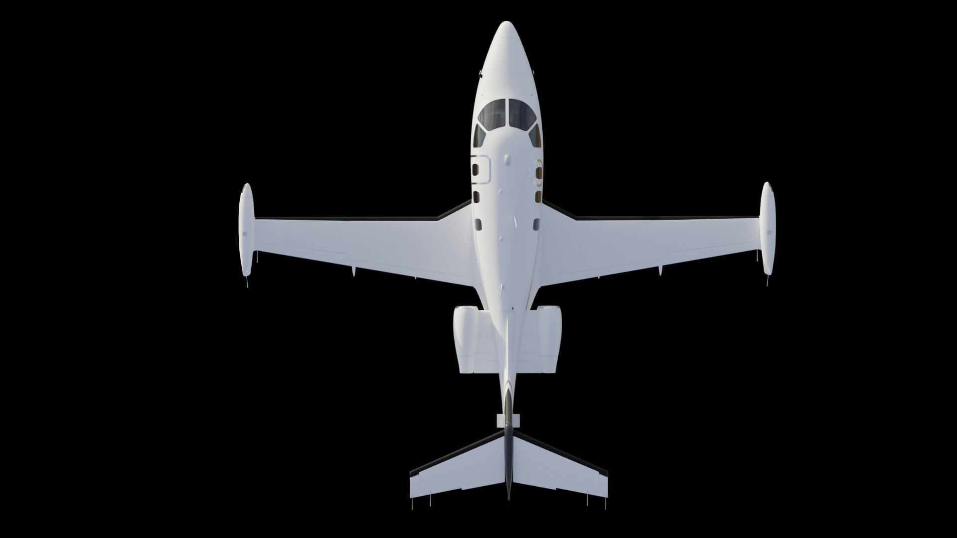 Twin Engine Light Business Jet Aircraft 3D Model