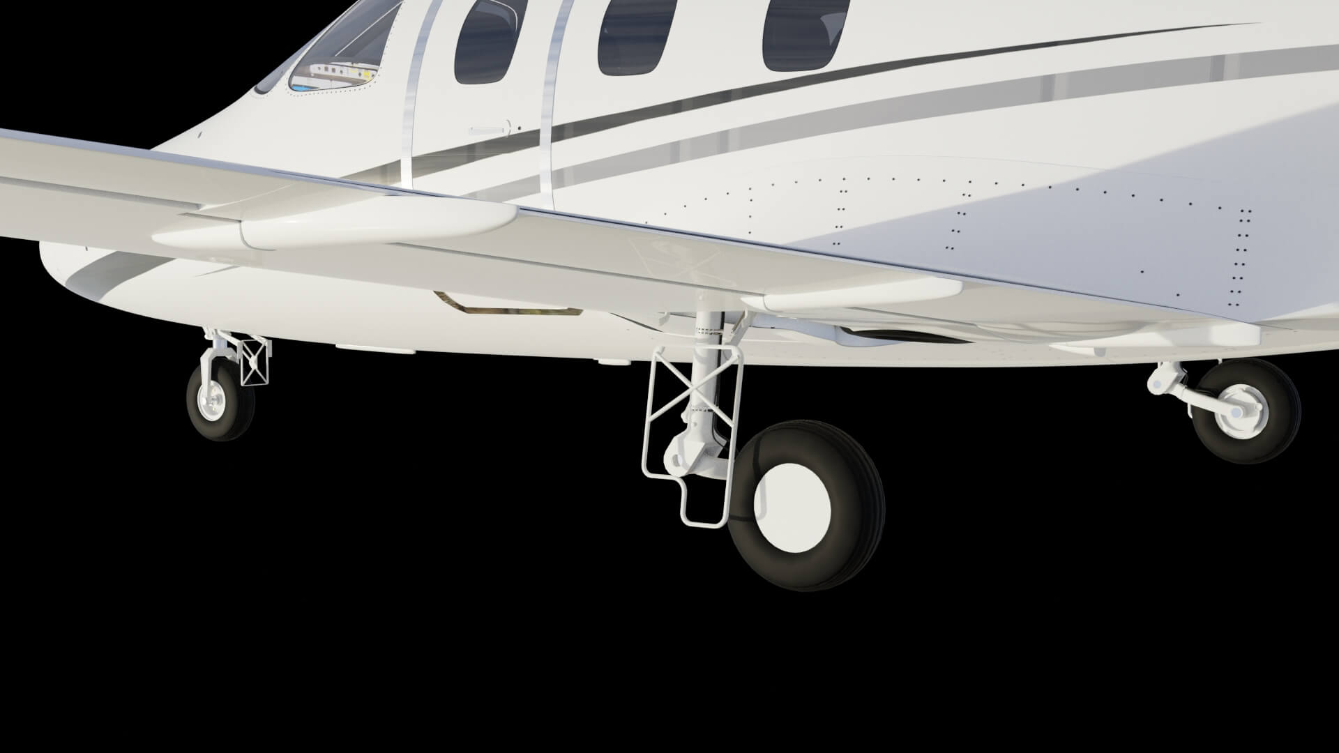 Twin Engine Light Business Jet Aircraft 3D Model