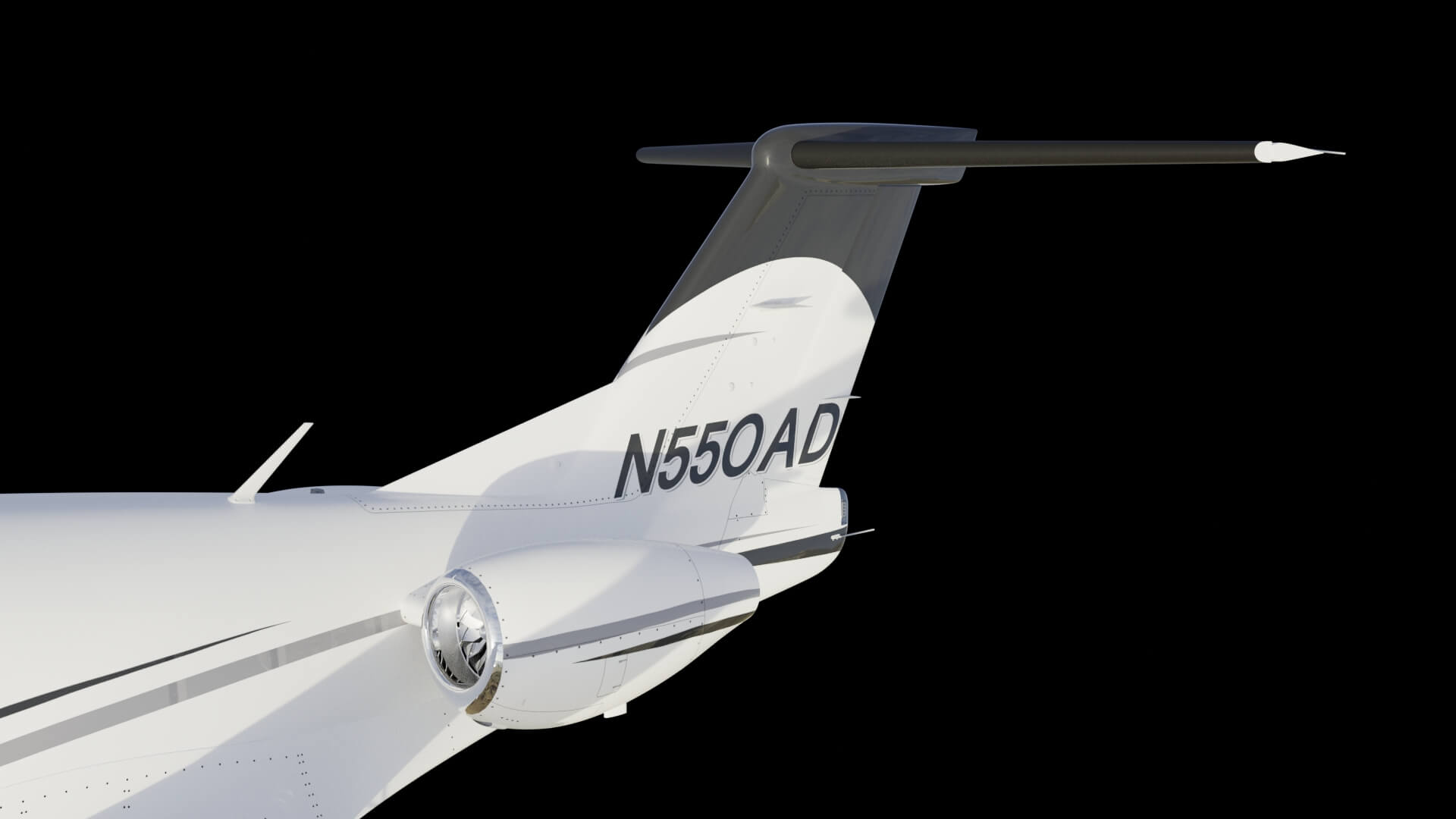 Twin Engine Light Business Jet Aircraft 3D Model