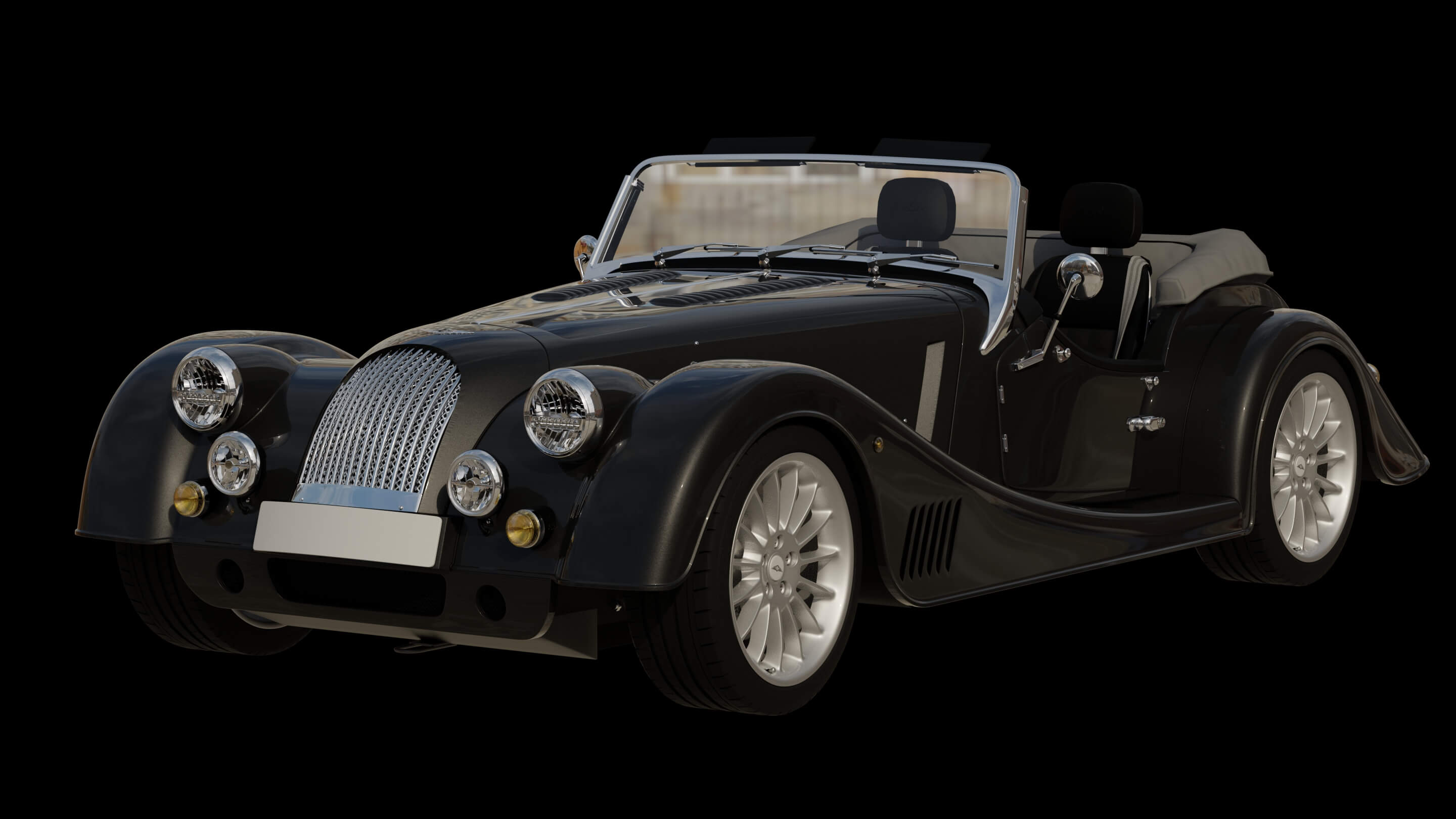 Morgan Plus Six Roadster 3D Model