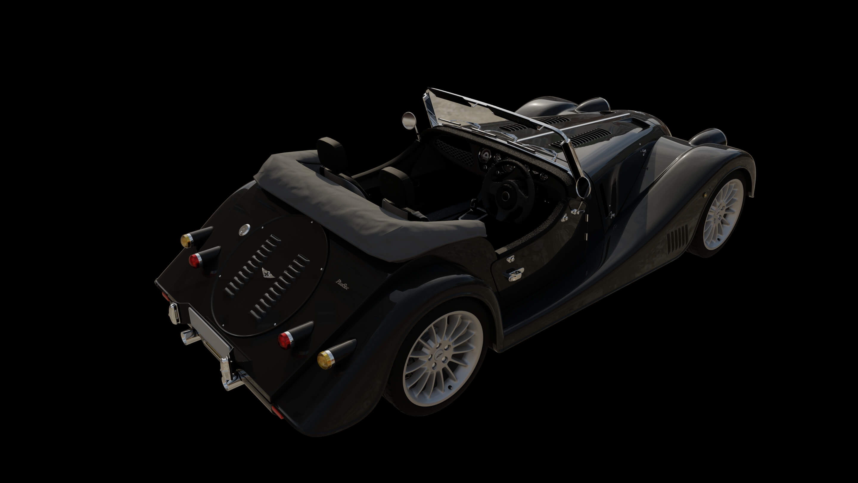 Morgan Plus Six Roadster 3D Model