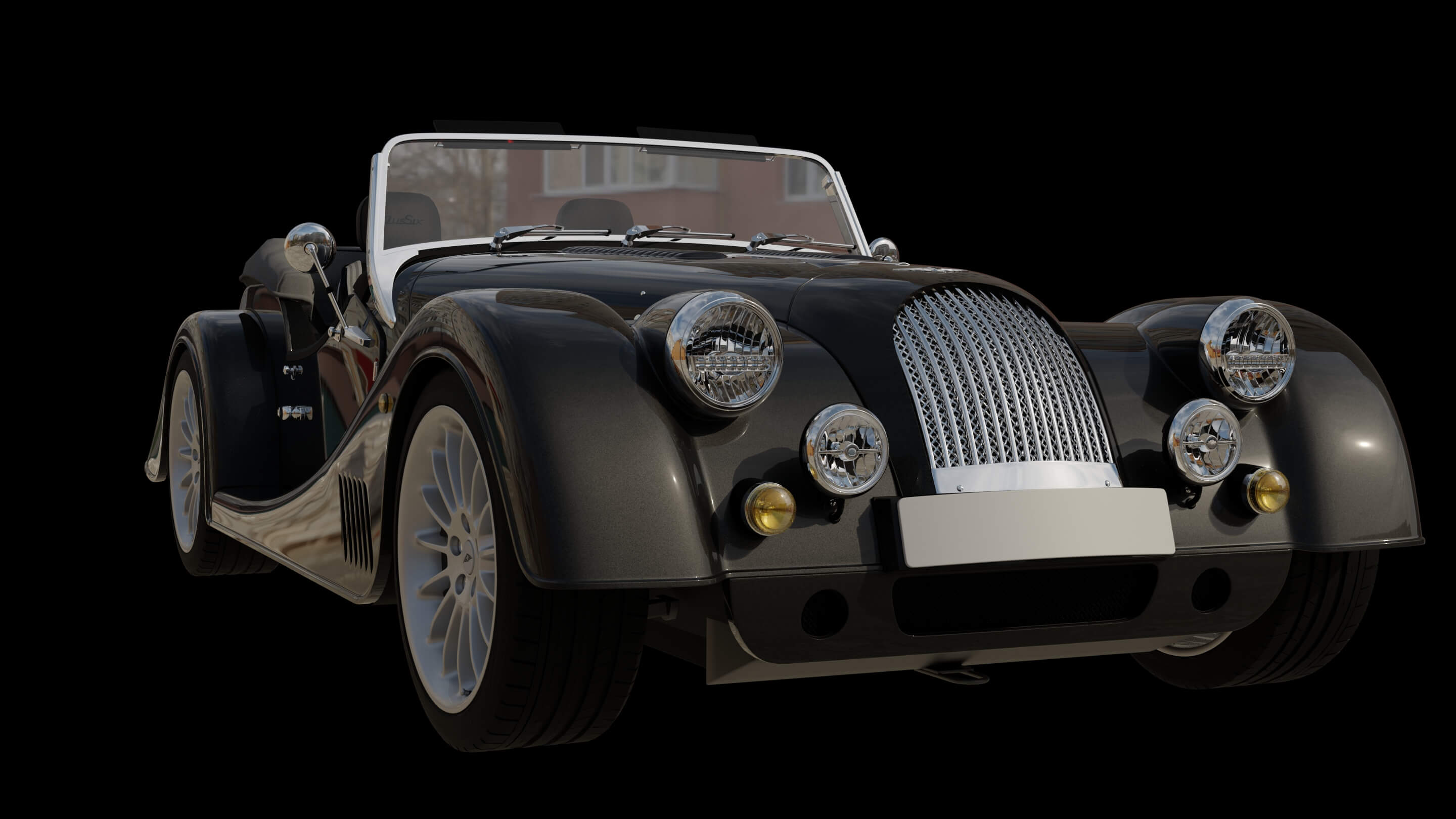 Morgan Plus Six Roadster 3D Model
