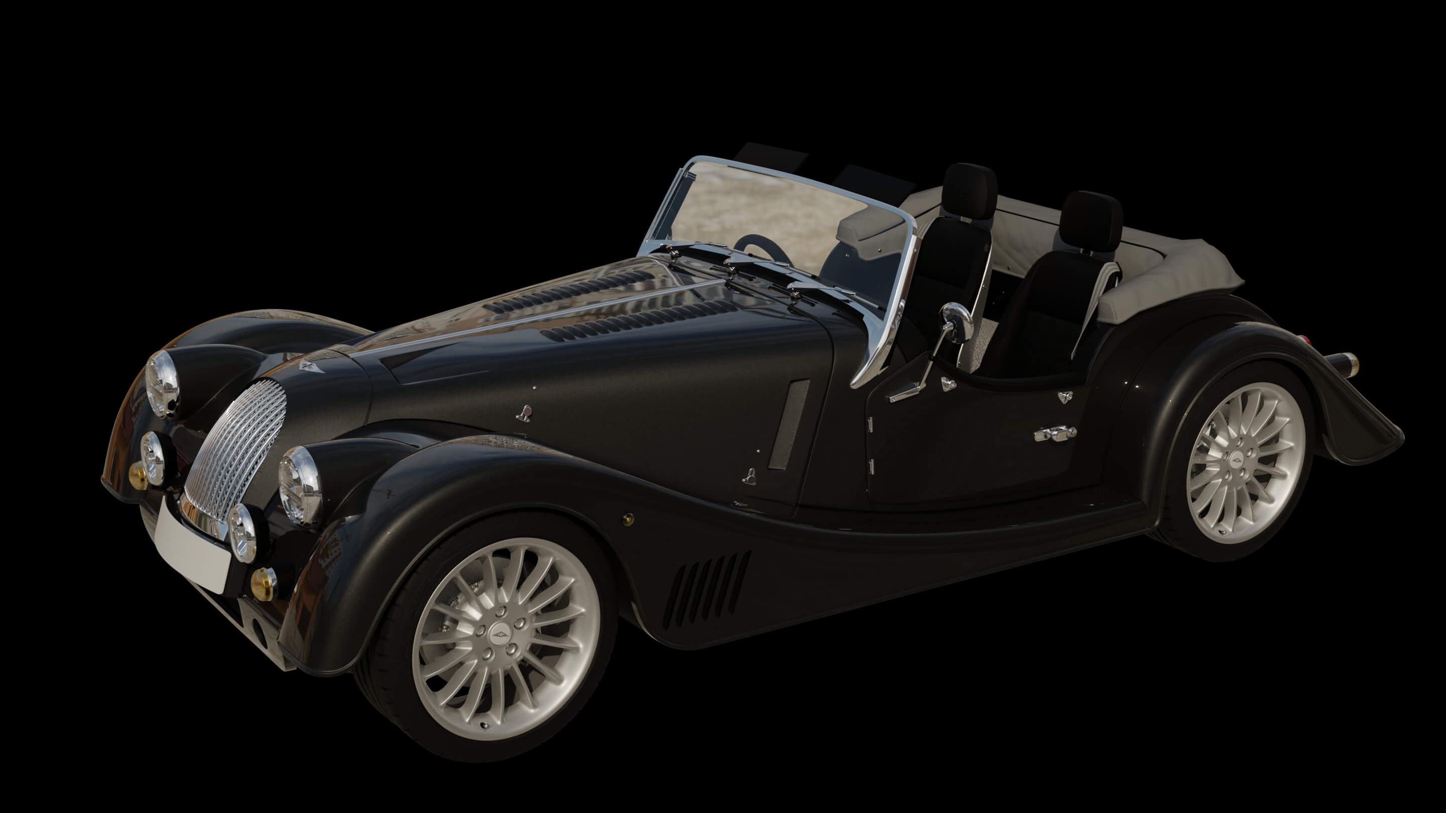 Morgan Plus Six Roadster 3D Model