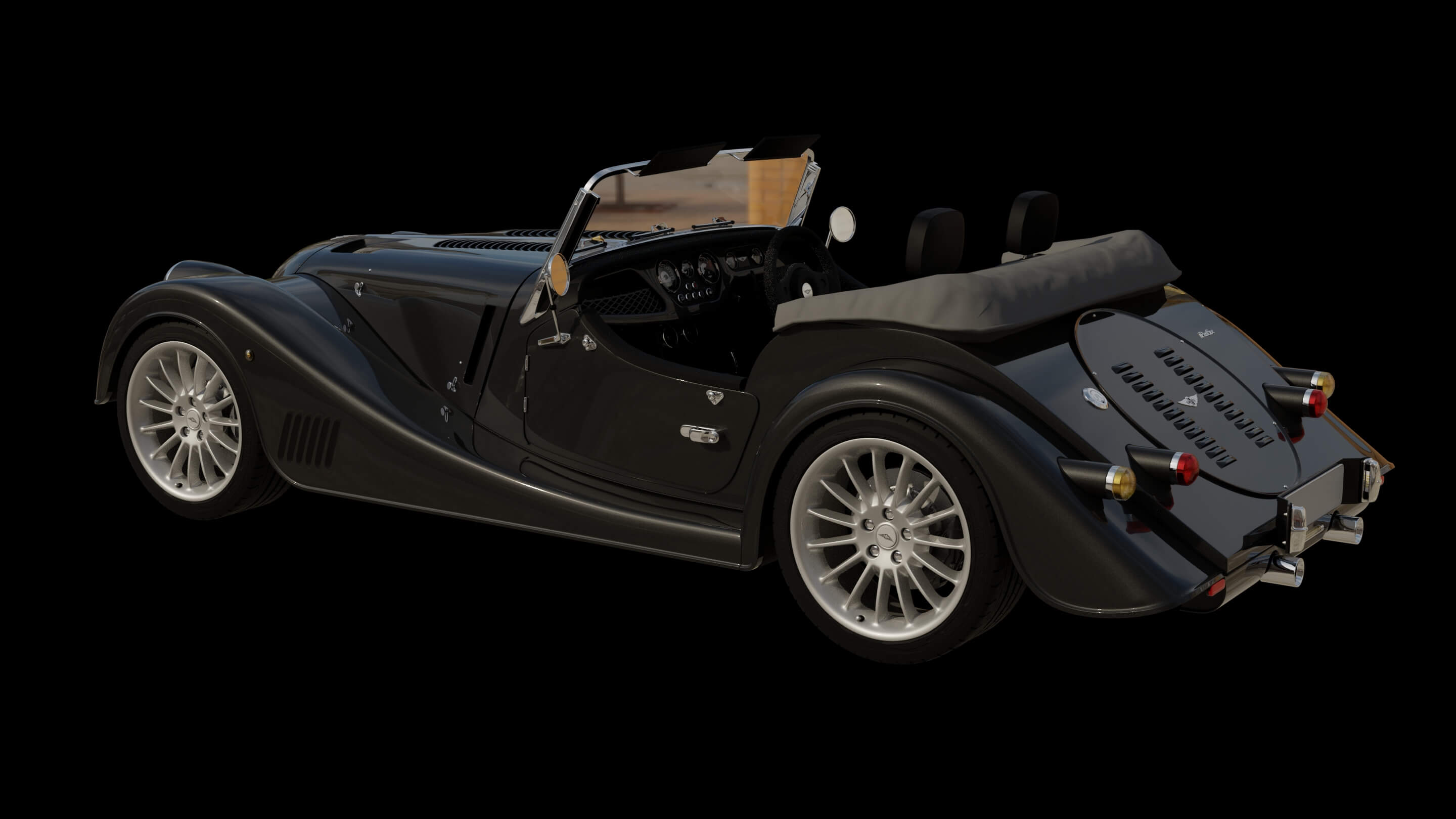 Morgan Plus Six Roadster 3D Model