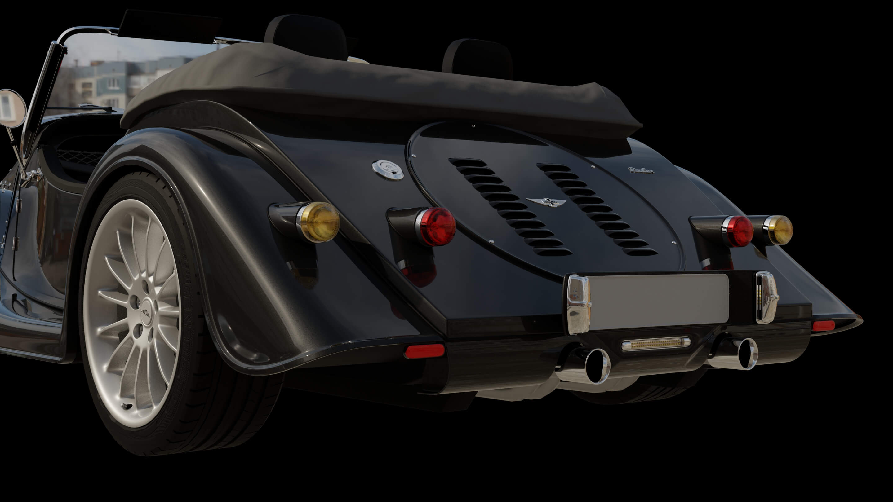 Morgan Plus Six Roadster 3D Model