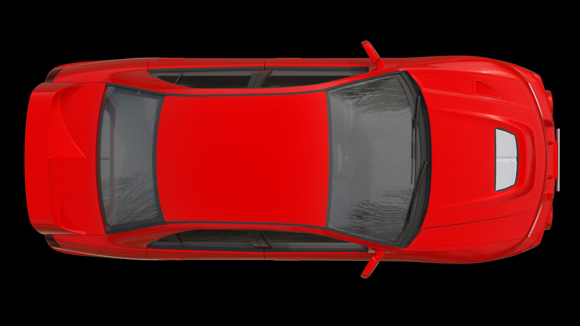 Rally Sport Turbo Sedan Rigged 3D Model