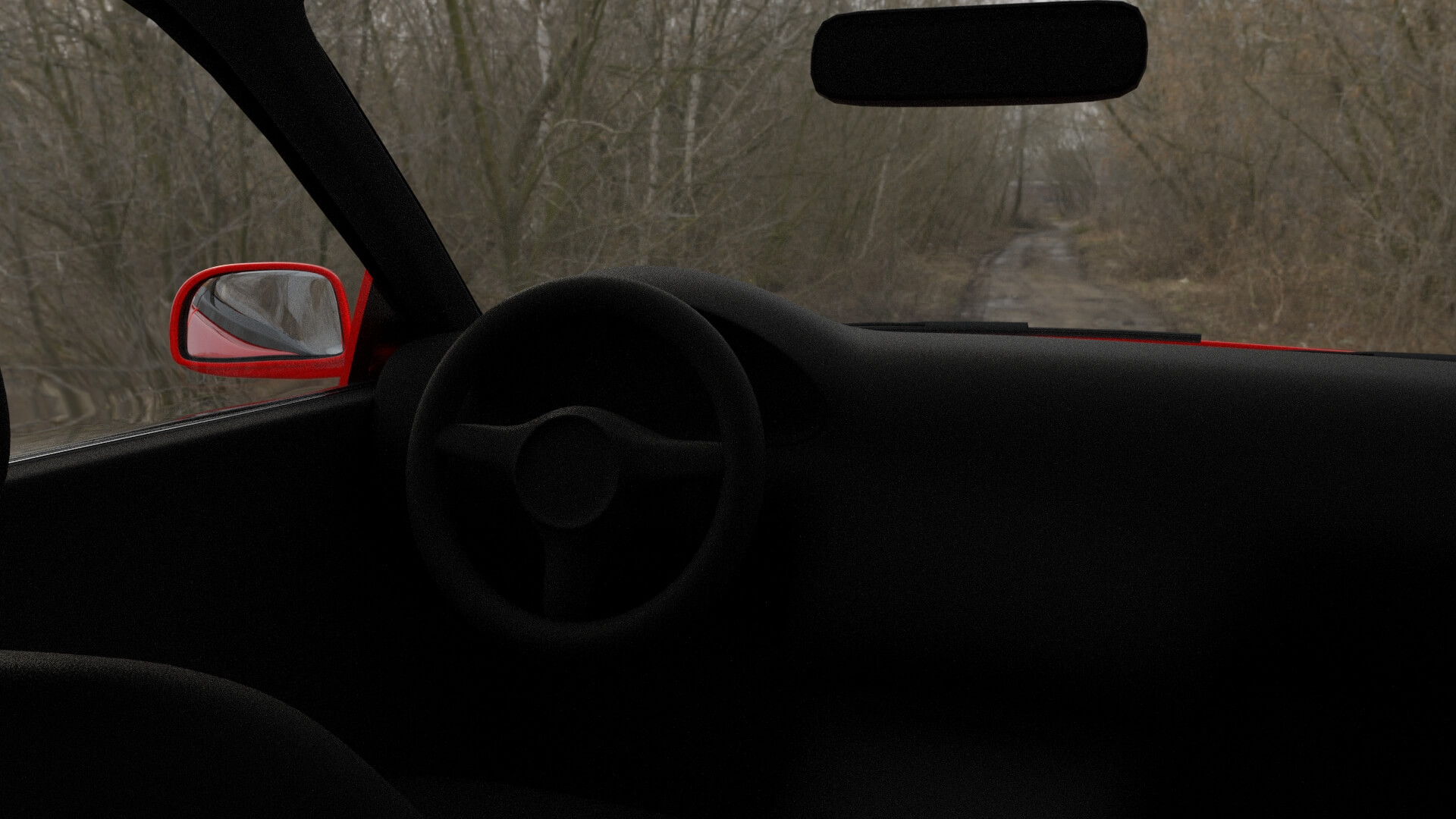 Rally Sport Turbo Sedan Rigged 3D Model