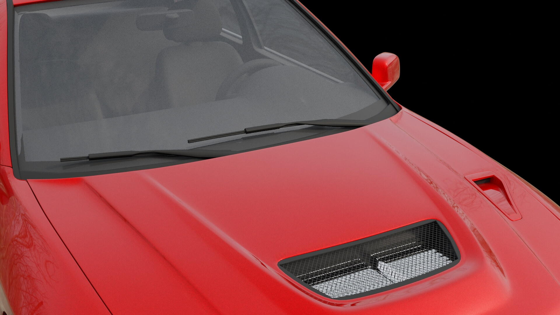Rally Sport Turbo Sedan Rigged 3D Model
