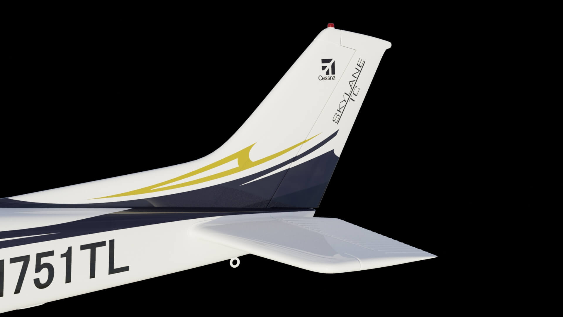 High Wing Propeller Airplane 3D Model