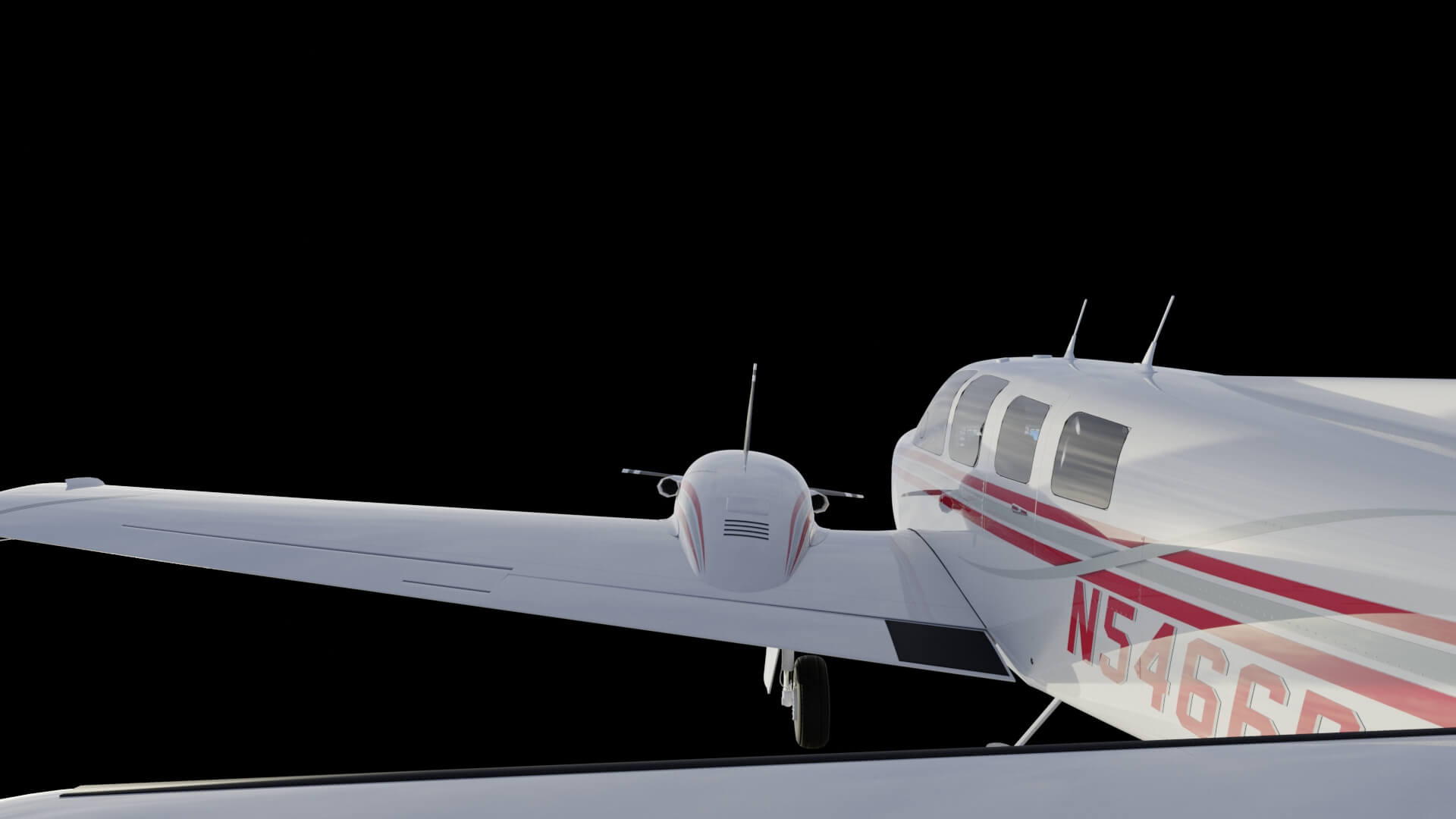 Twin-Engine Executive Utility Aircraft 3D Model