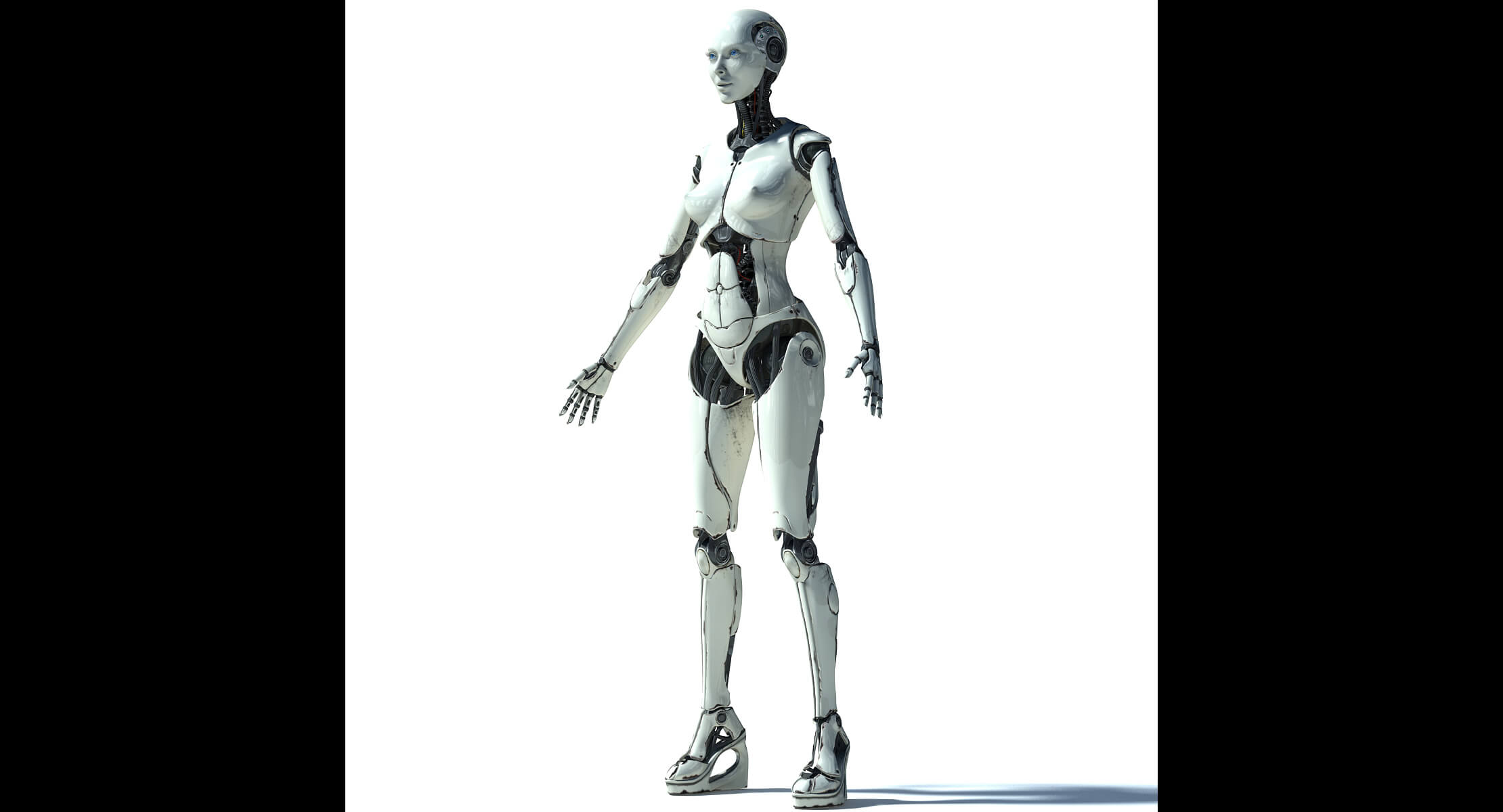 Elettra Cyborg Female 3D Model