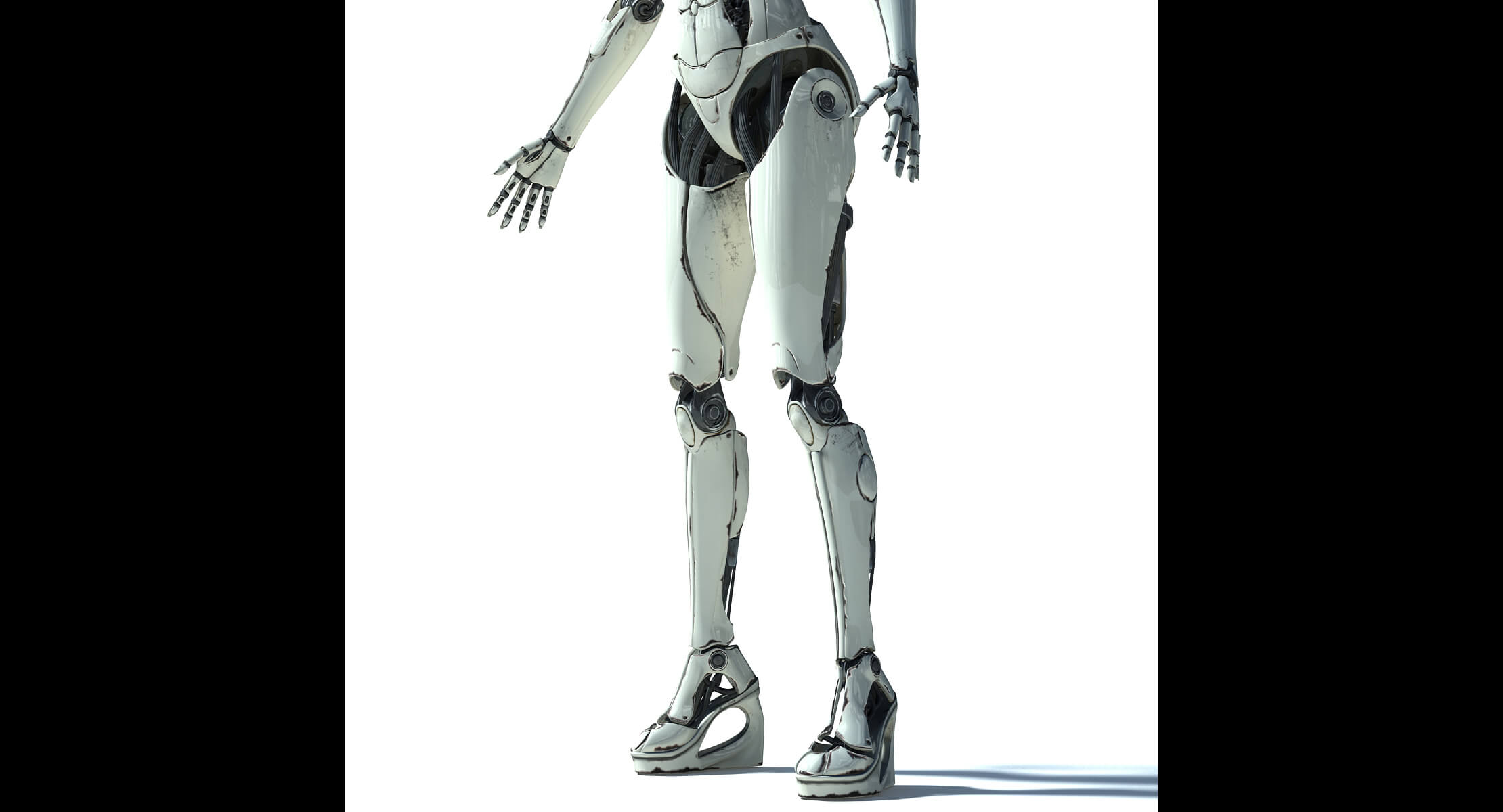 Elettra Cyborg Female 3D Model