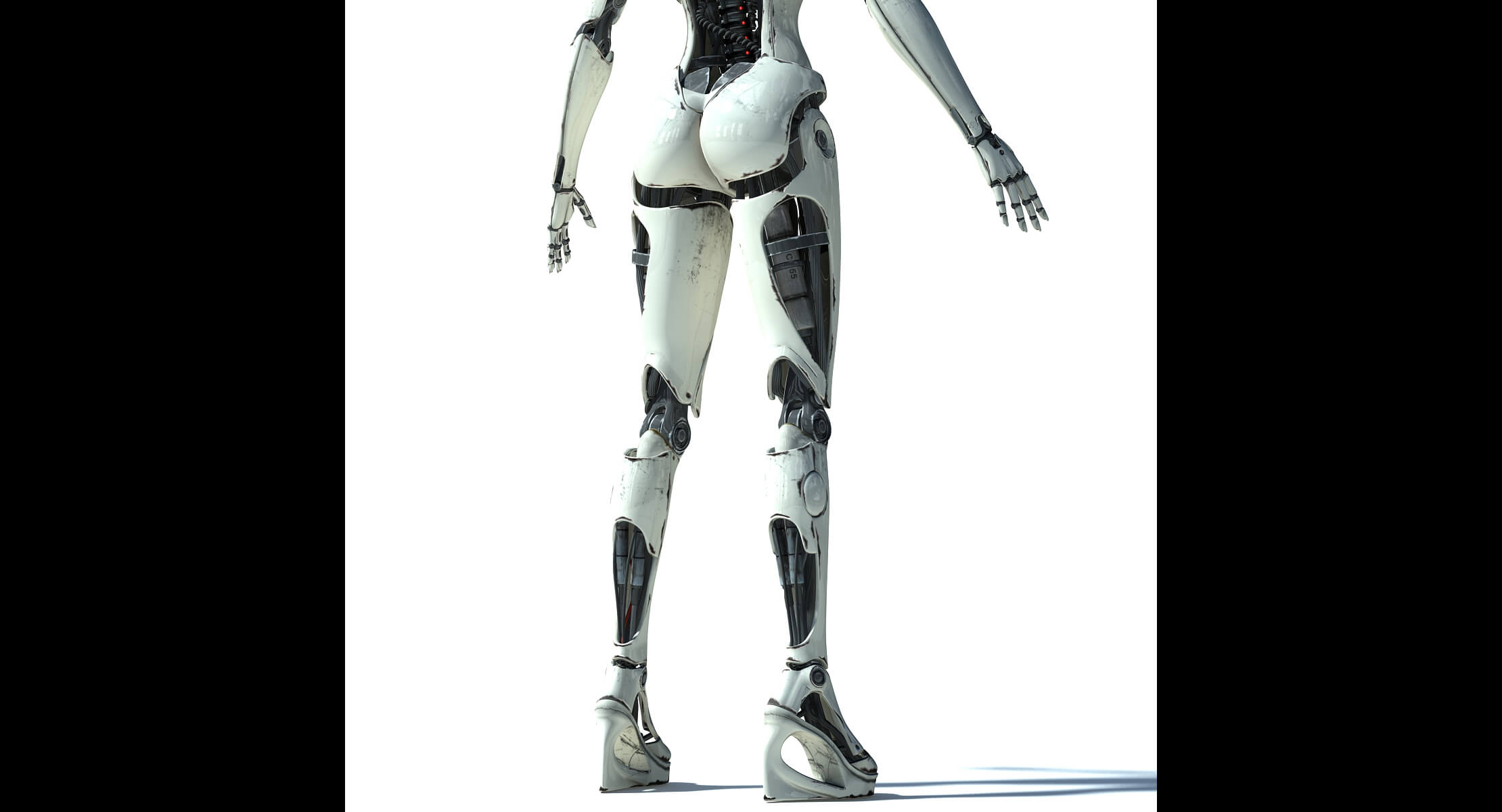 Elettra Cyborg Female 3D Model