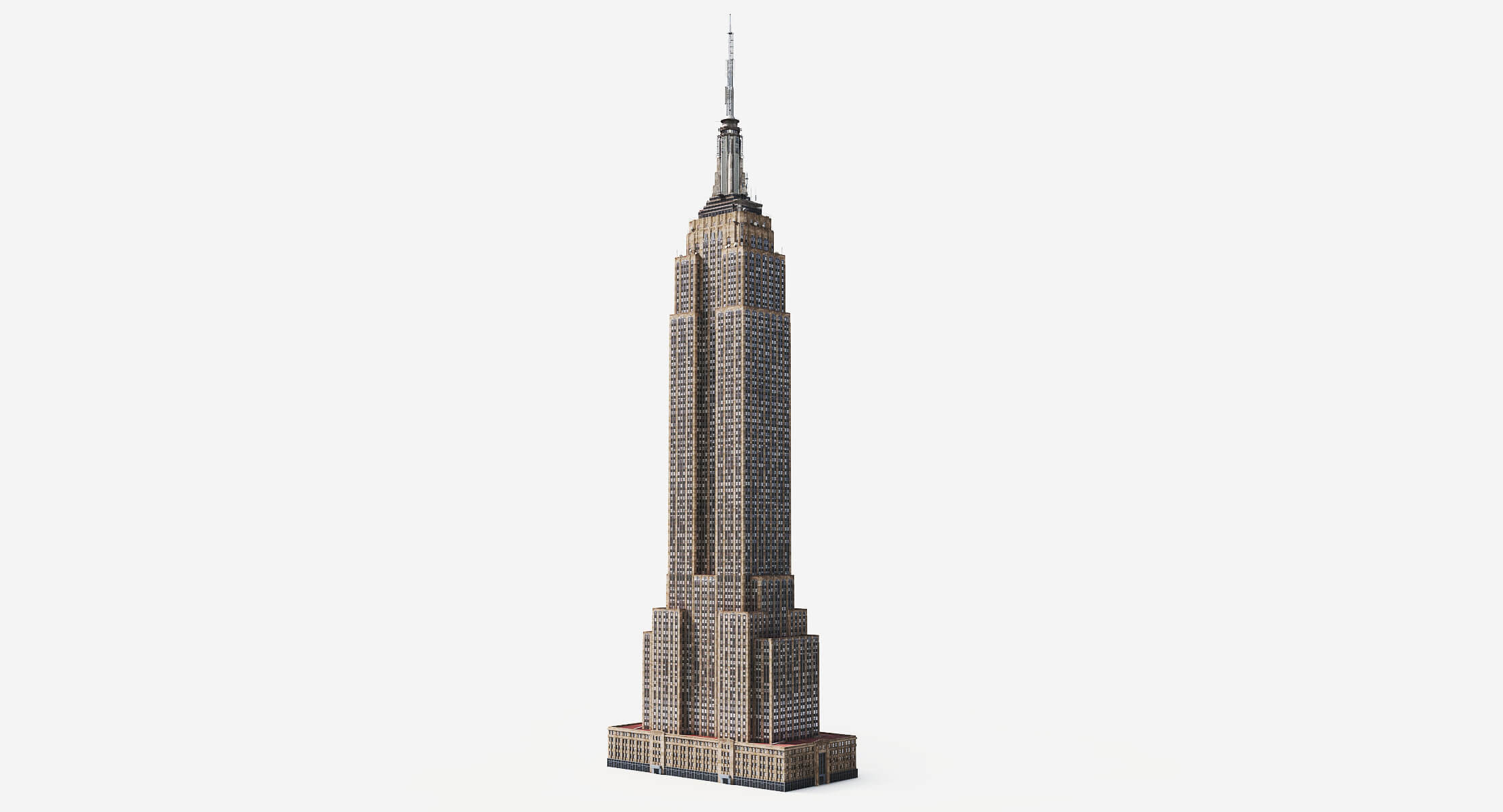 Empire State Building PBR 3D Model