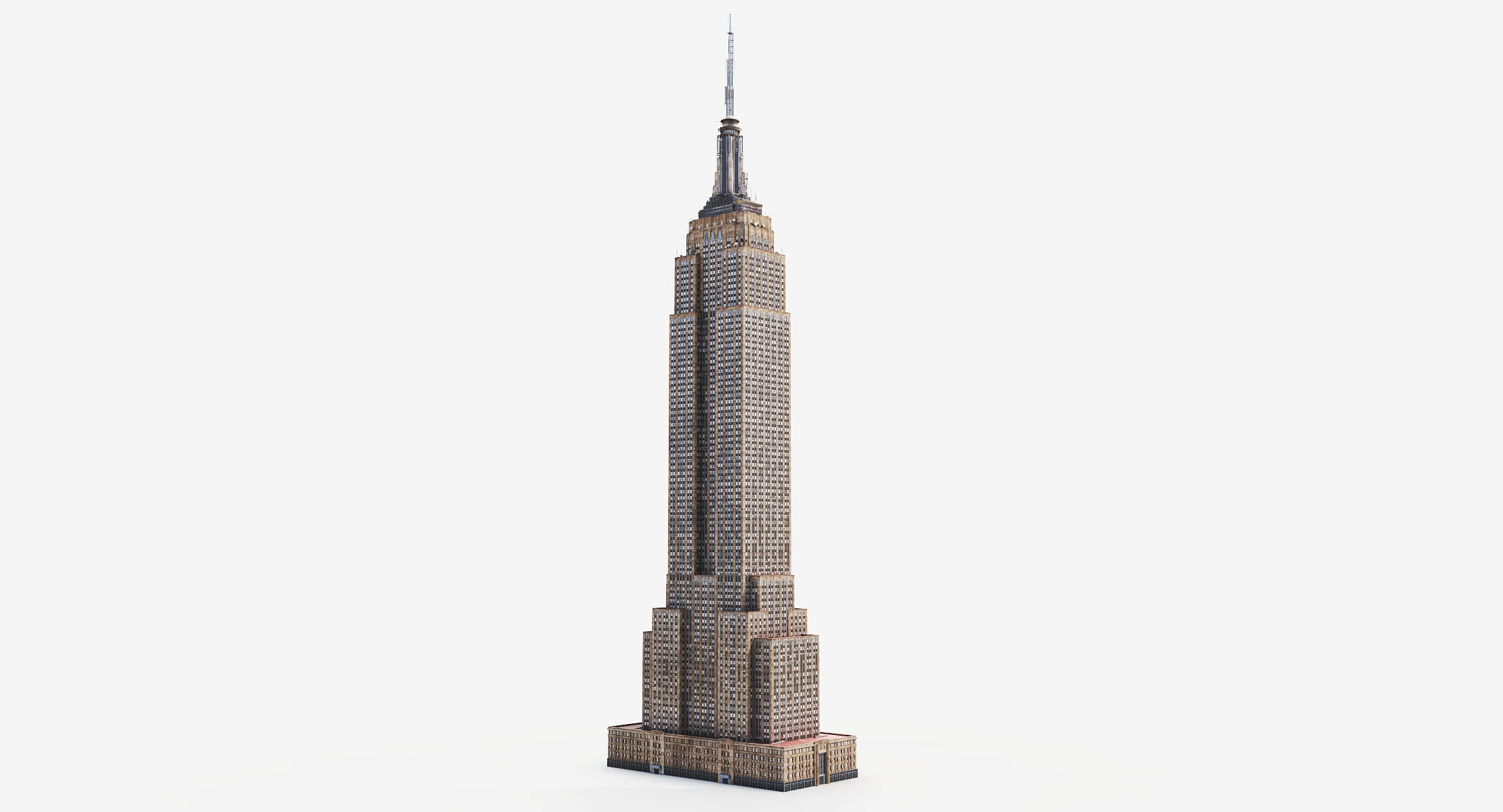 Empire State Building PBR 3D Model