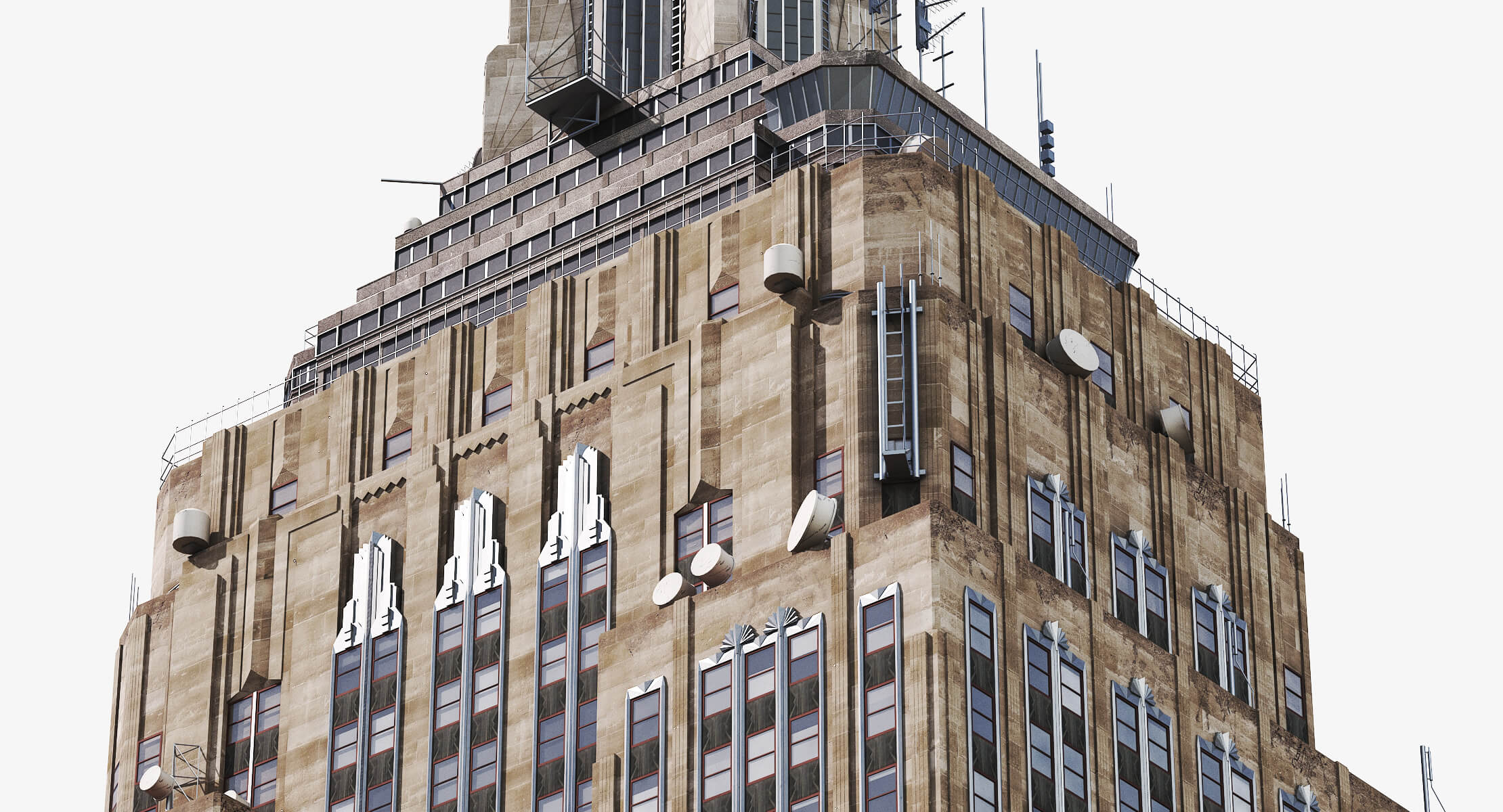 Empire State Building PBR 3D Model