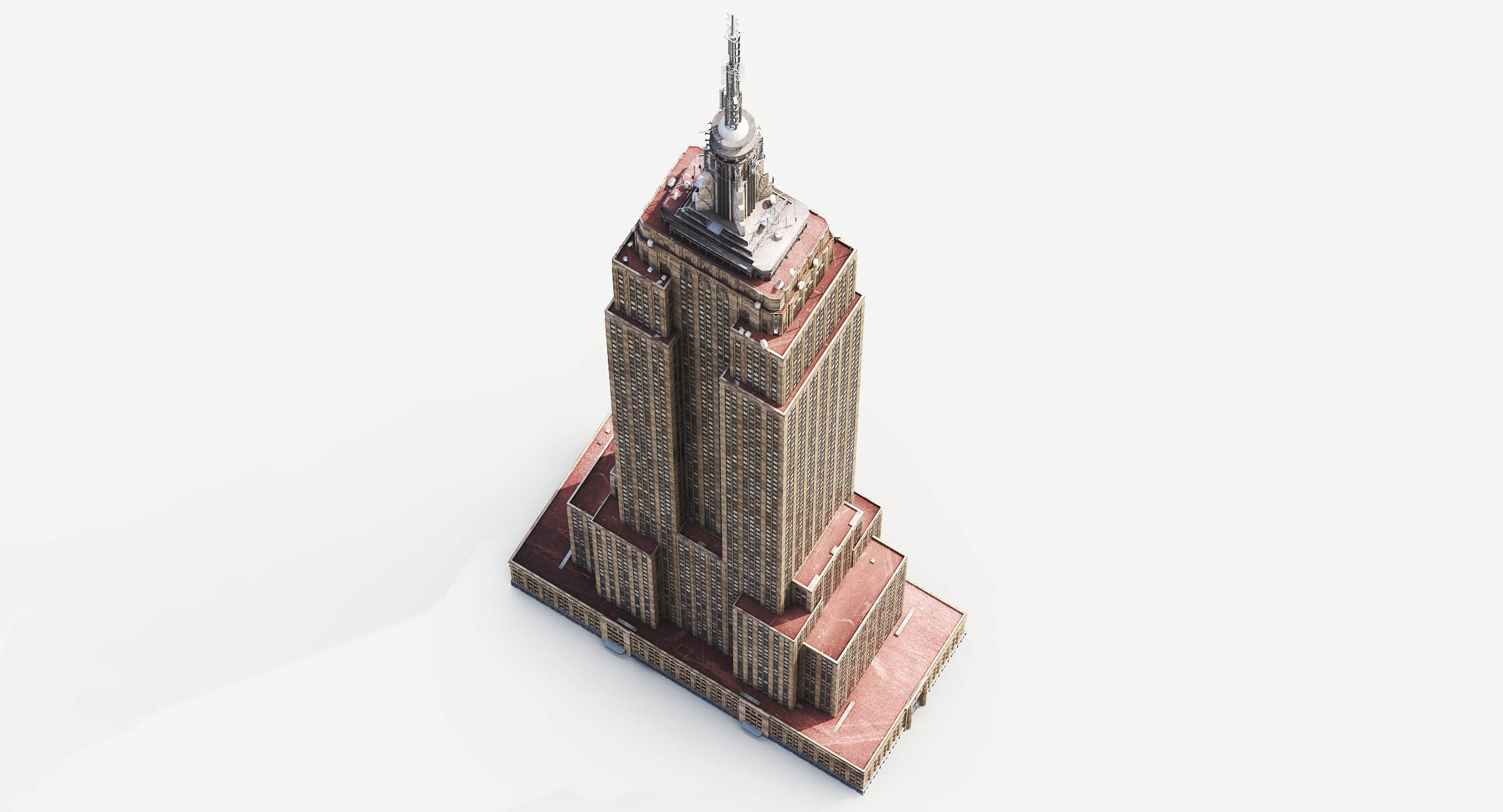 Empire State Building PBR 3D Model