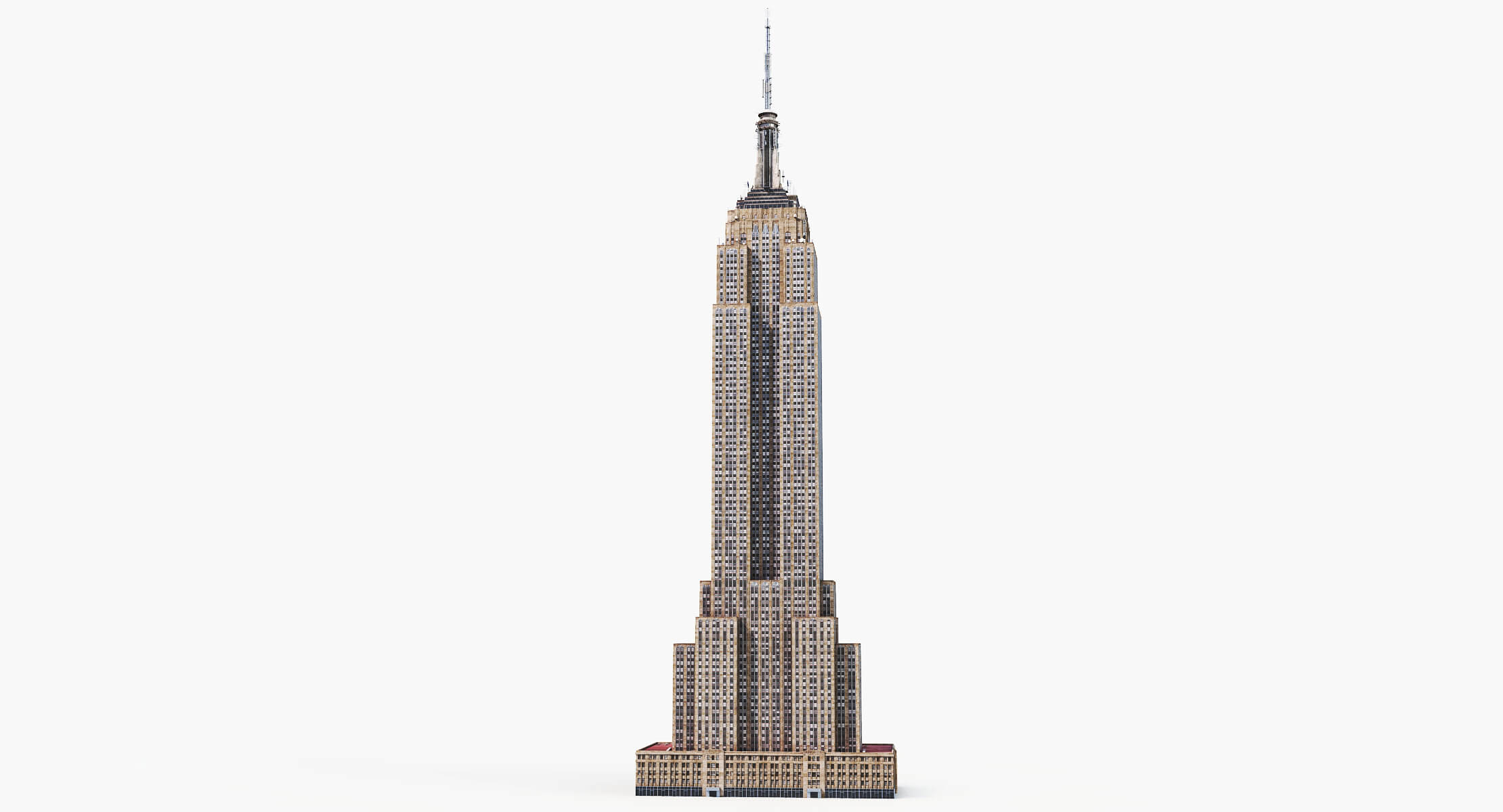 Empire State Building PBR 3D Model