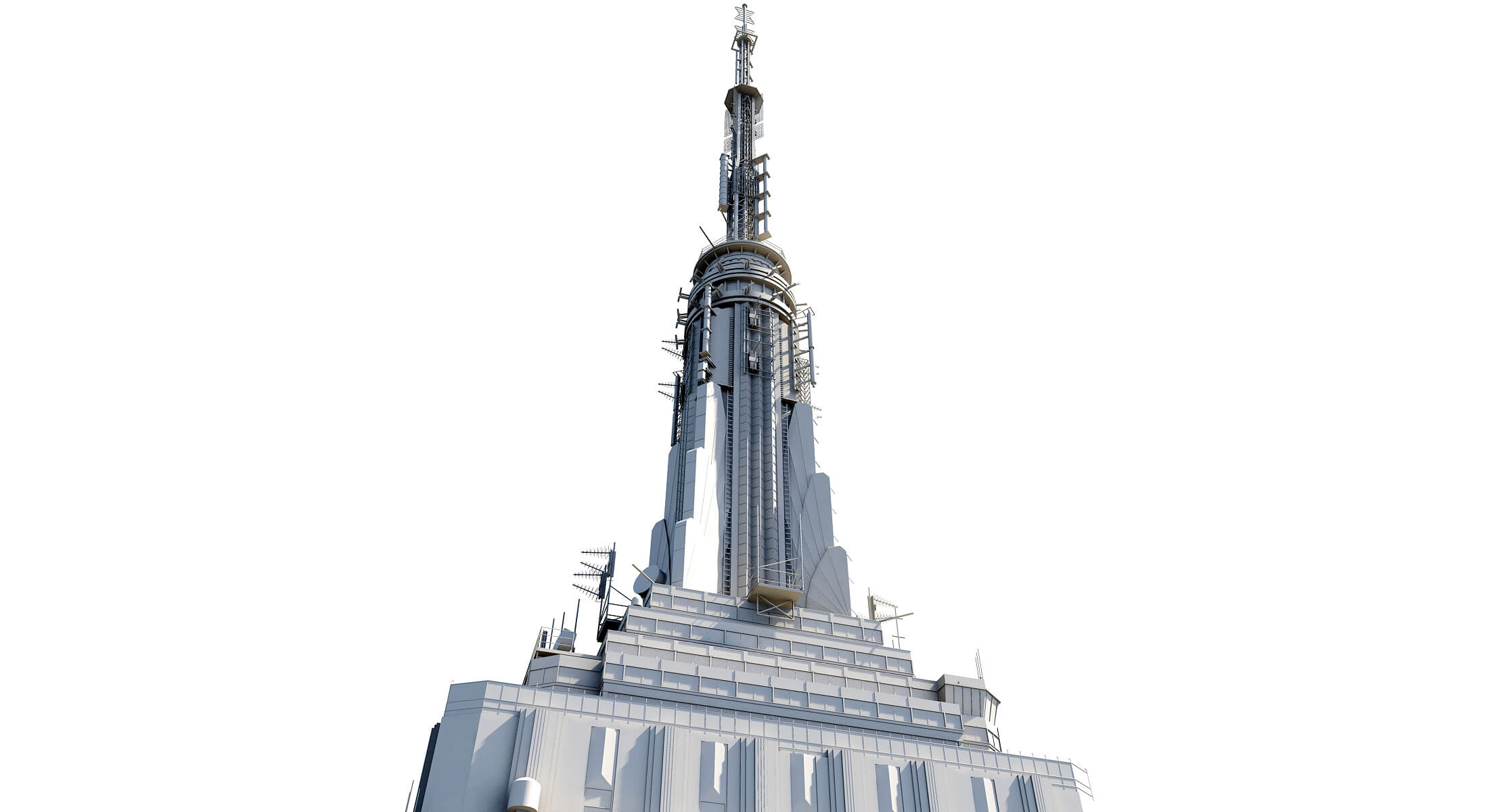 Empire State Building PBR 3D Model