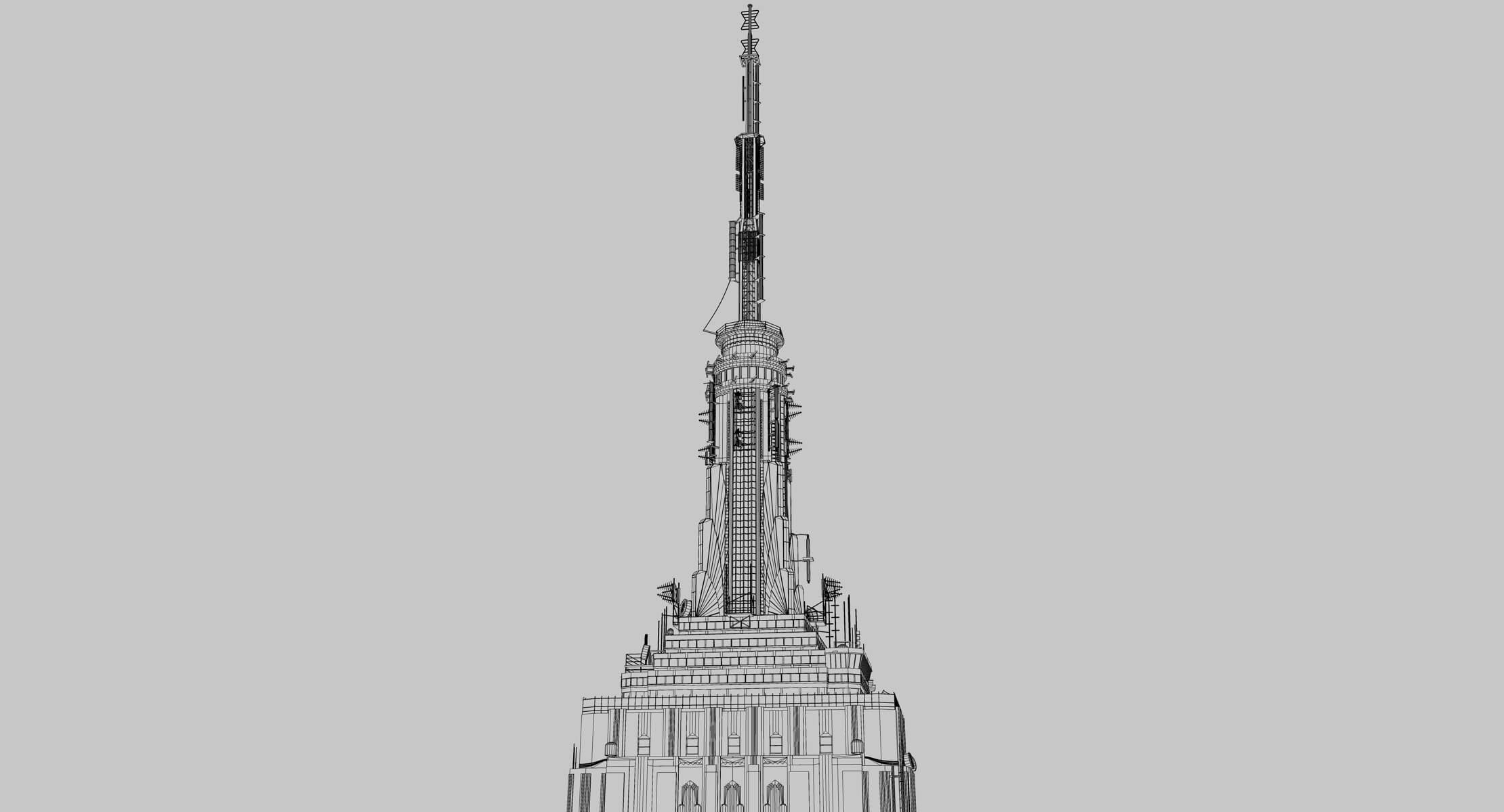 Empire State Building PBR 3D Model