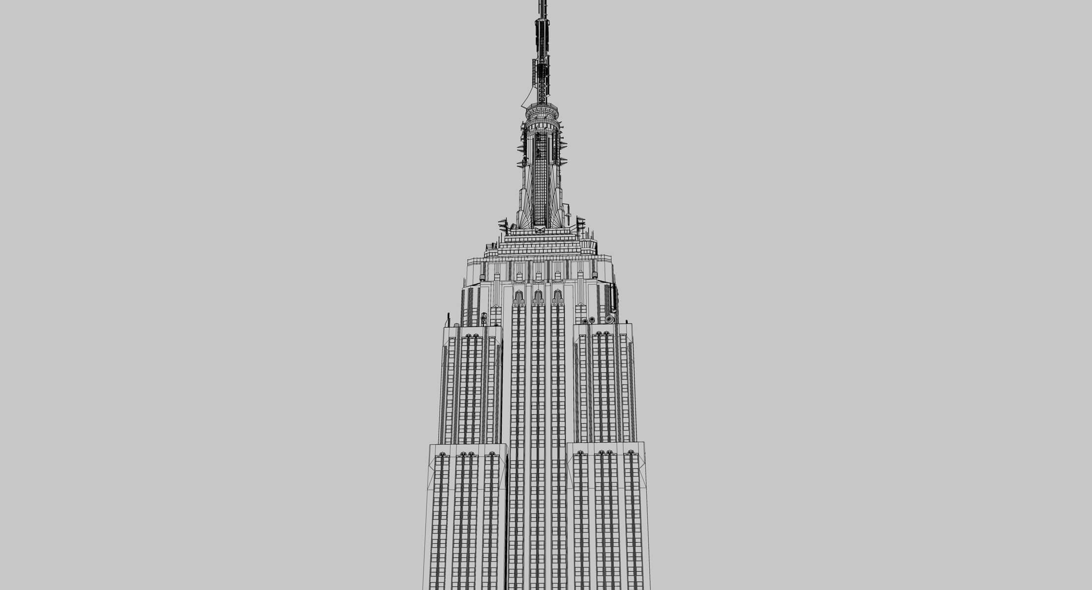 Empire State Building PBR 3D Model