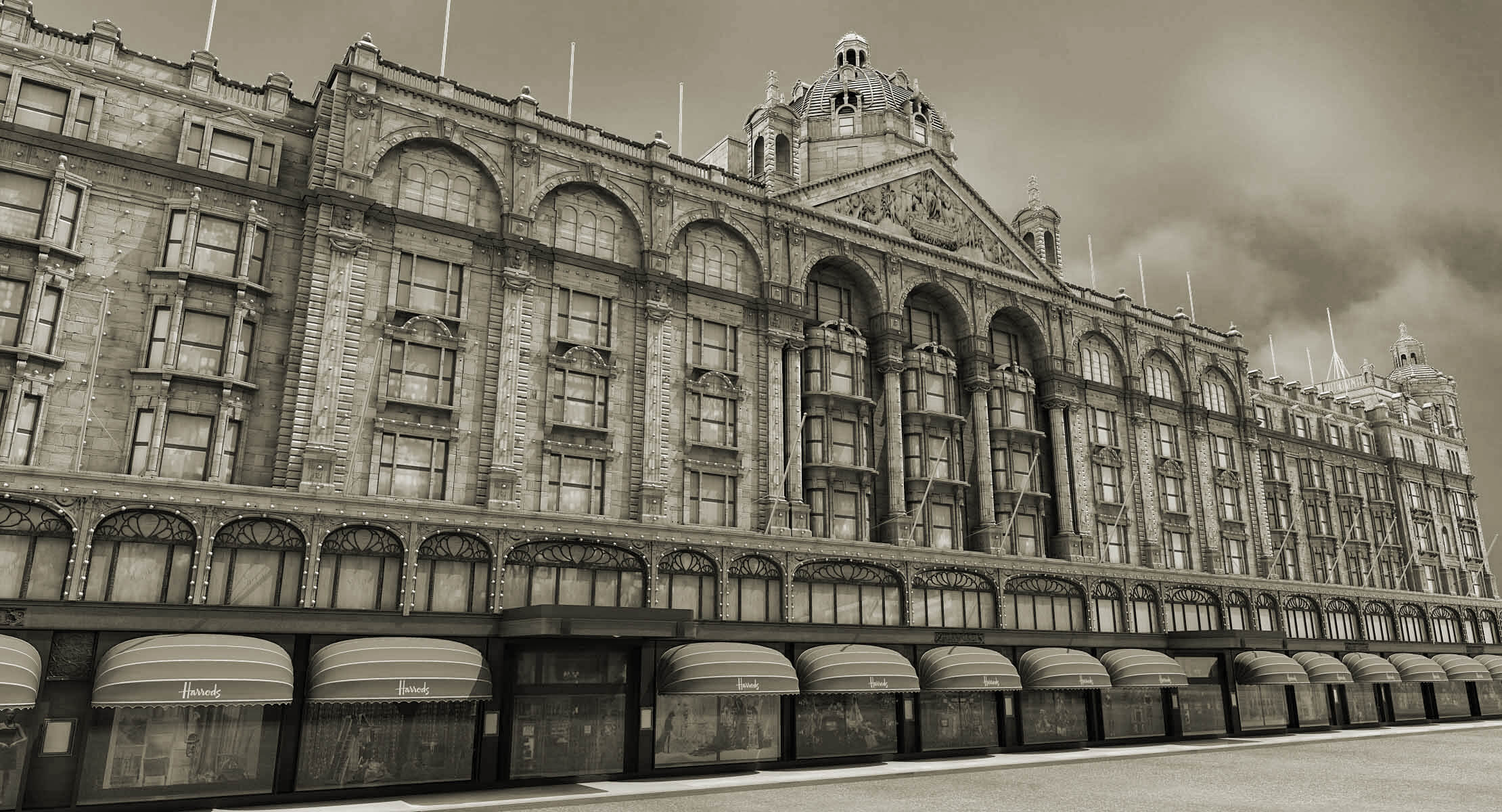 Harrods London 3D Model