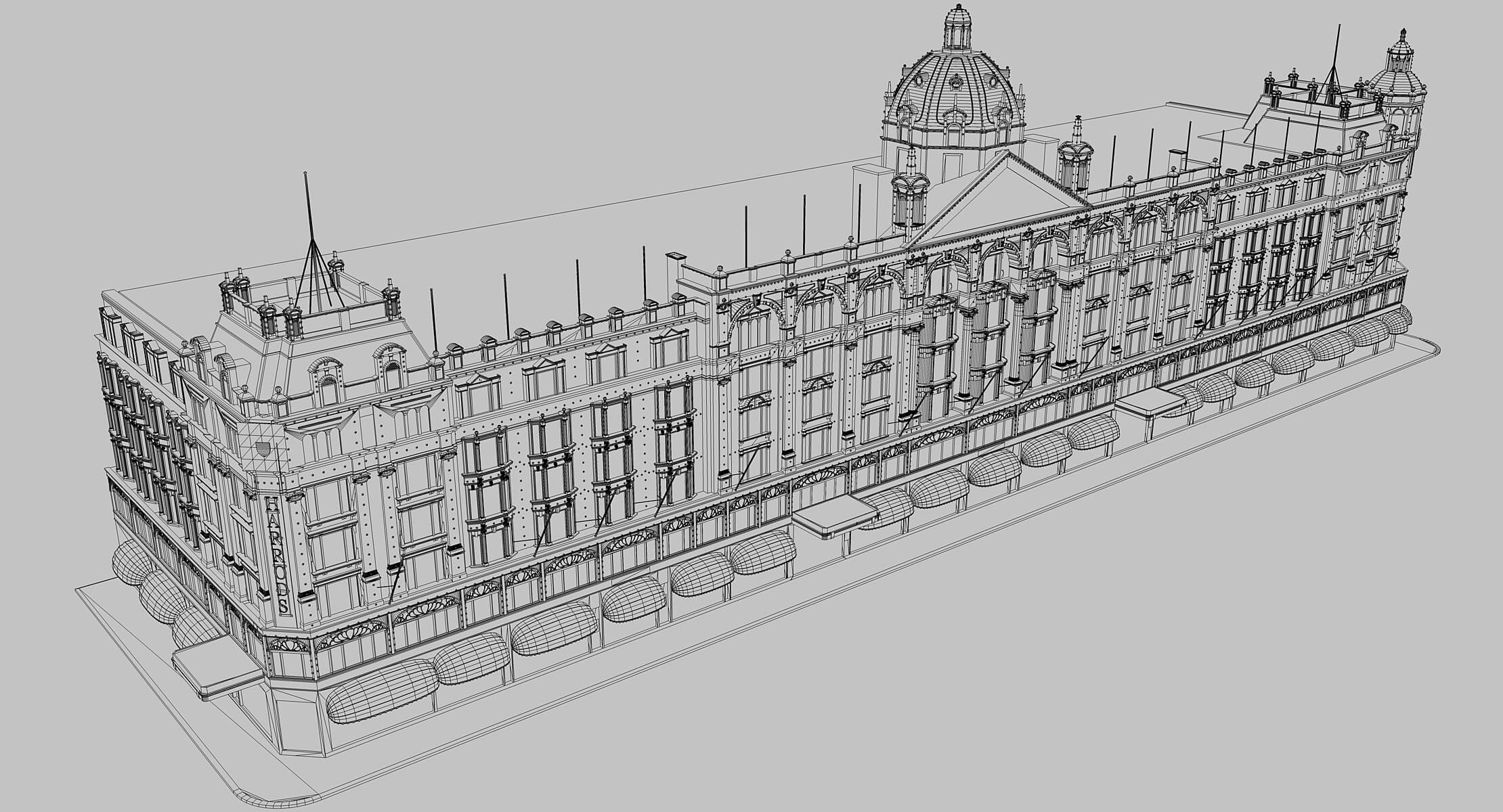Harrods London 3D Model