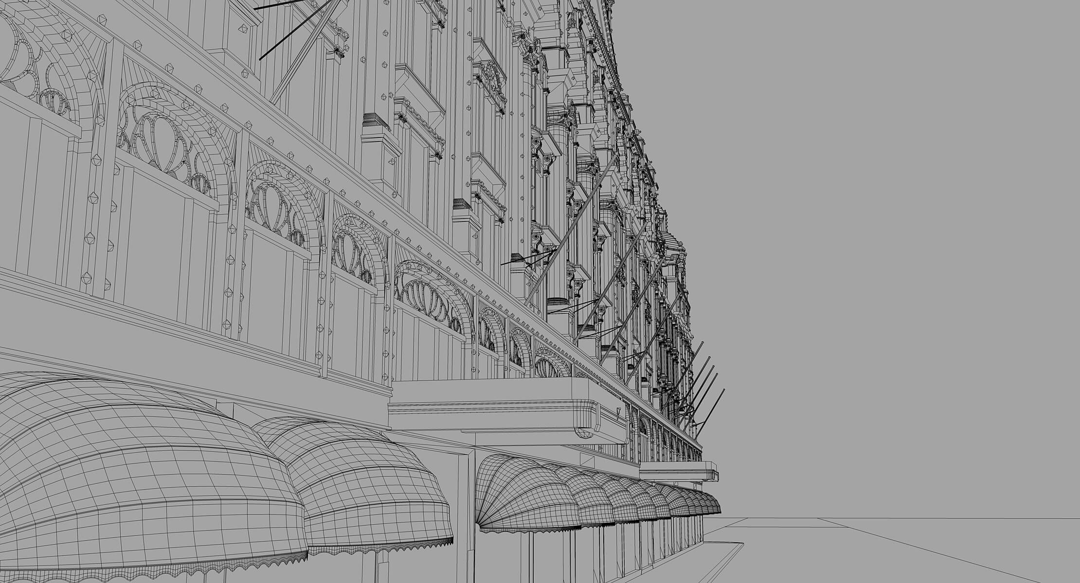 Harrods London 3D Model