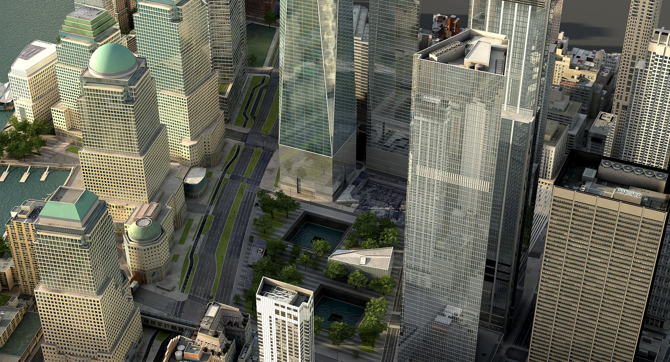 Manhattan Lower Low Poly 3D Model