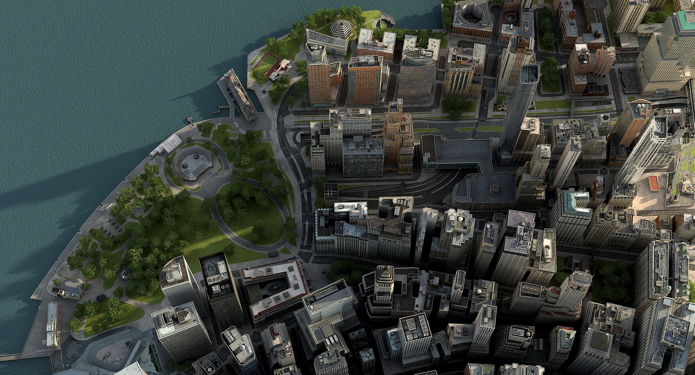 Manhattan Lower Low Poly 3D Model