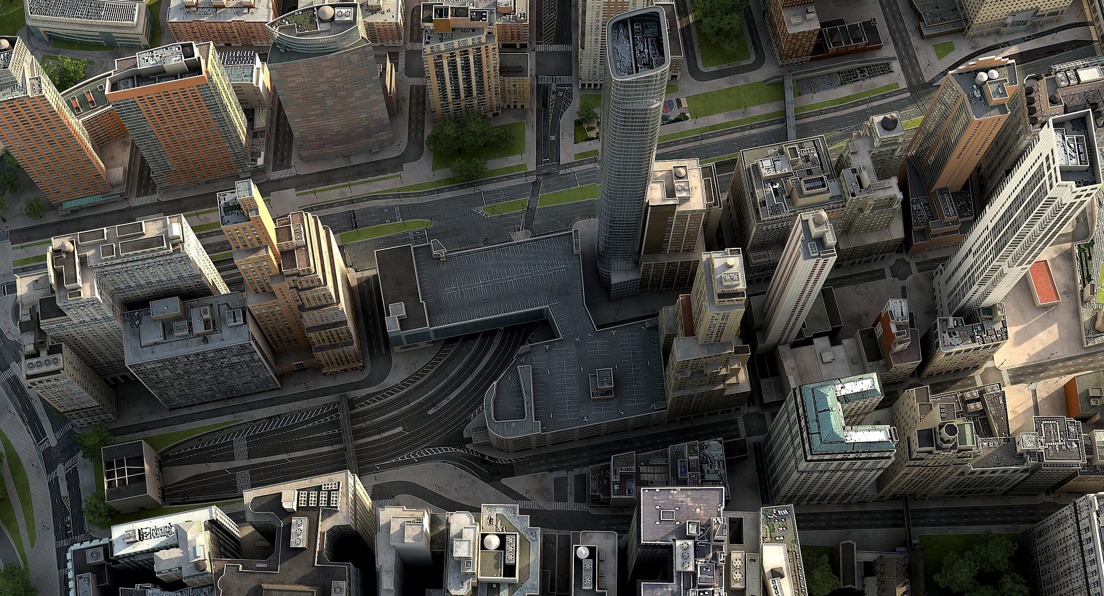 Manhattan Lower Low Poly 3D Model