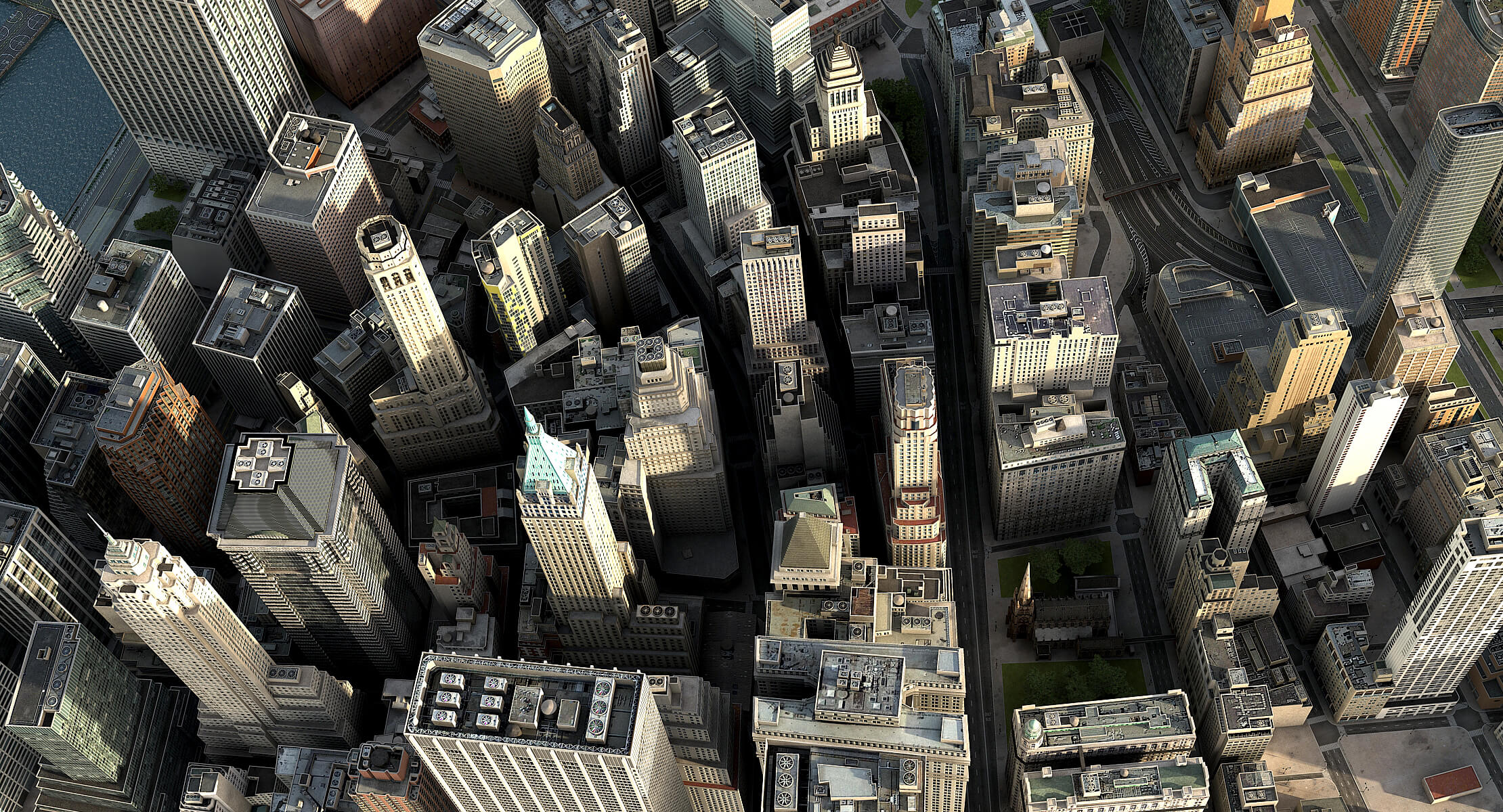 Manhattan Lower Low Poly 3D Model