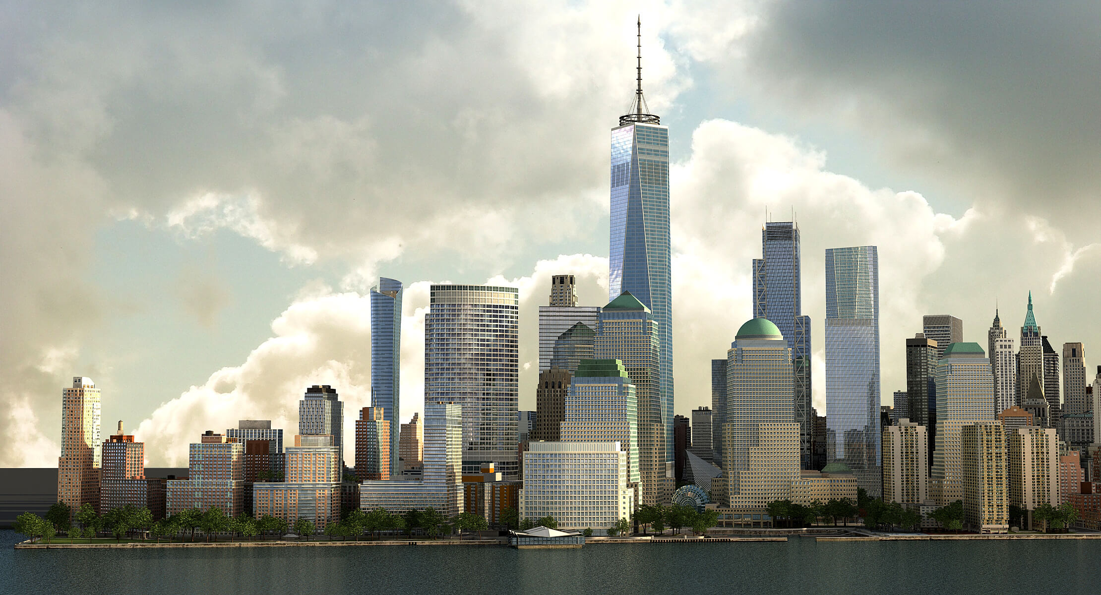 Manhattan Lower Low Poly 3D Model