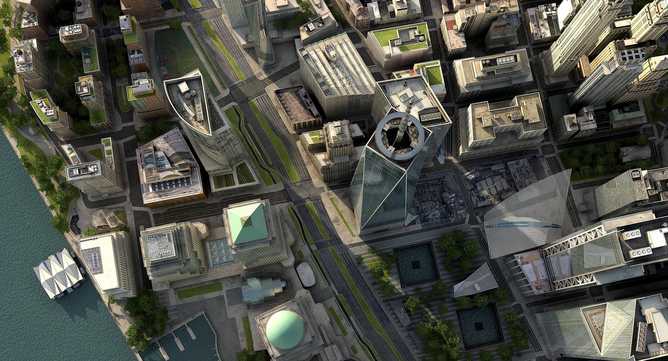 Manhattan Lower Low Poly 3D Model